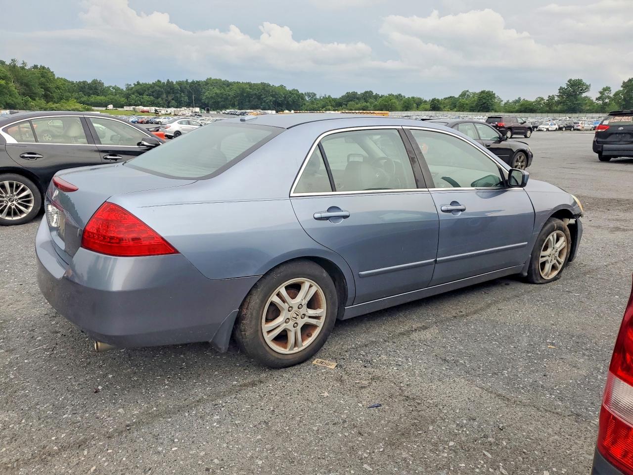 2007 Honda Accord Ex Blue vin: 1HGCM56837A125964