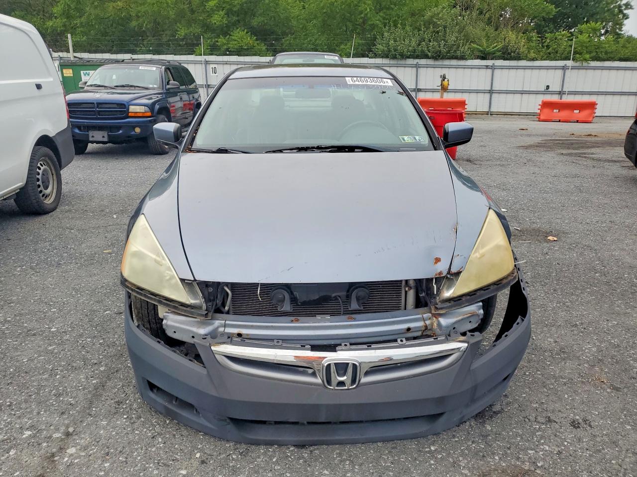 2007 Honda Accord Ex Blue vin: 1HGCM56837A125964