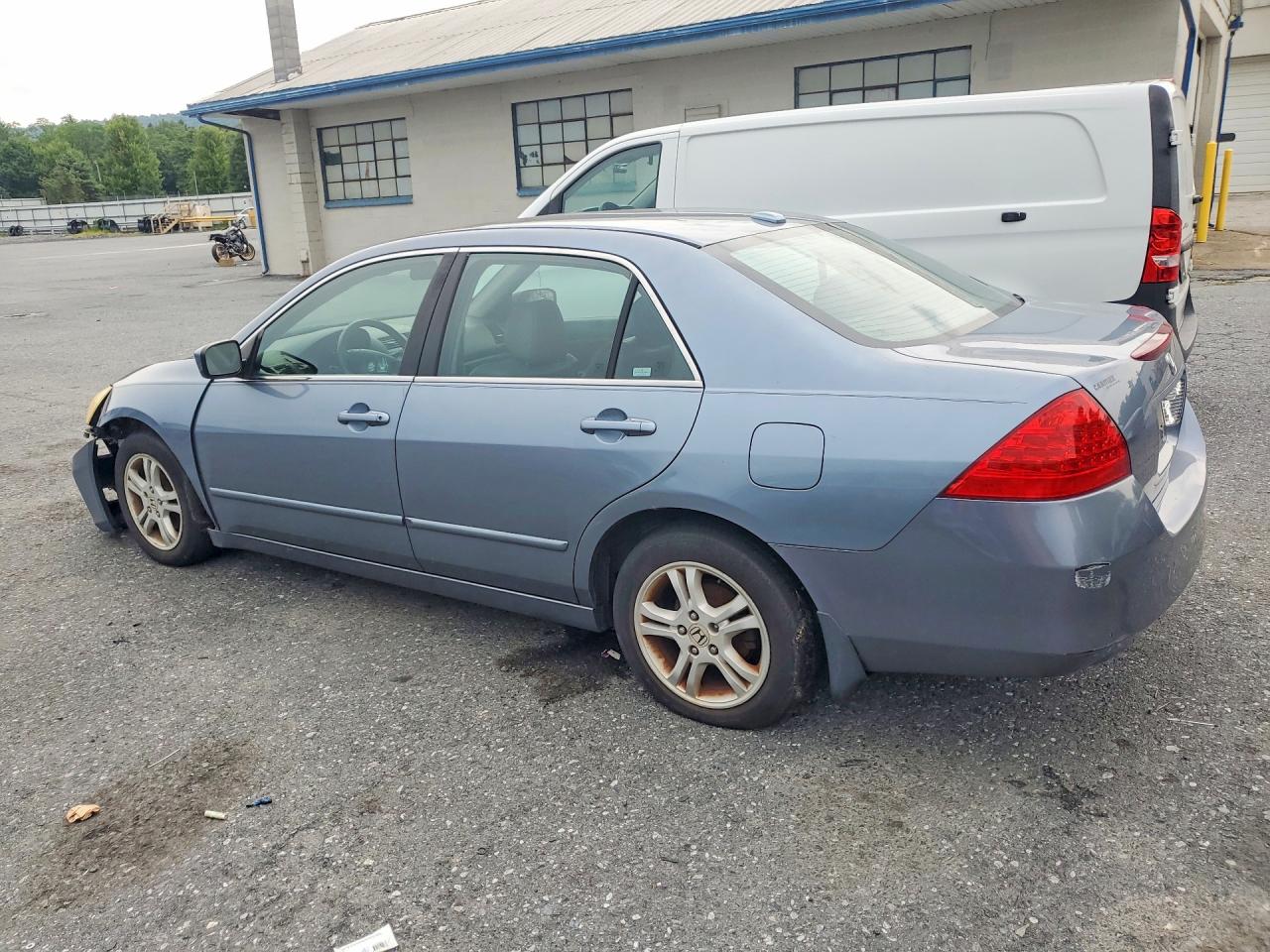 2007 Honda Accord Ex Blue vin: 1HGCM56837A125964