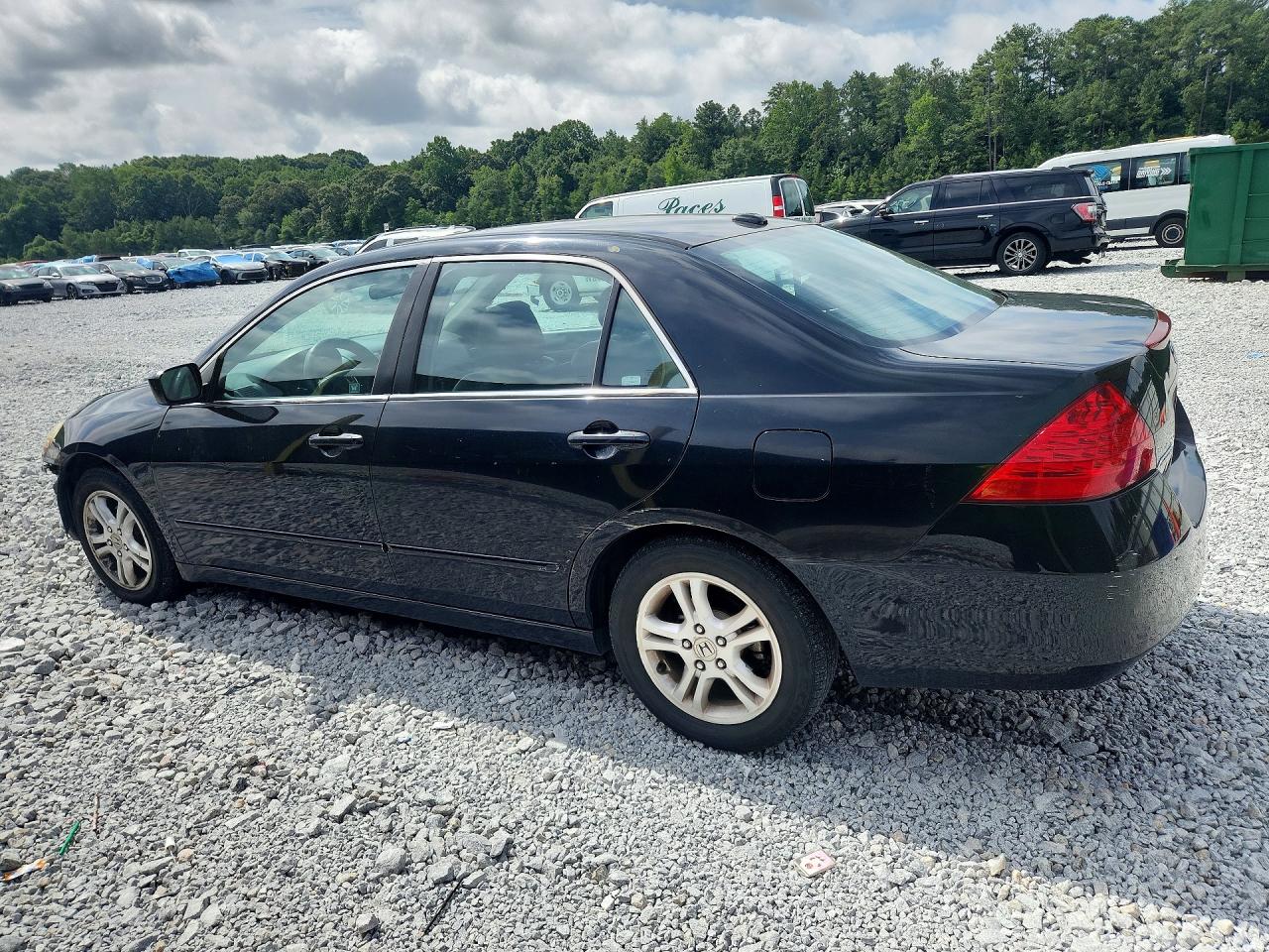 2007 Honda Accord Ex Black vin: 1HGCM56837A140383
