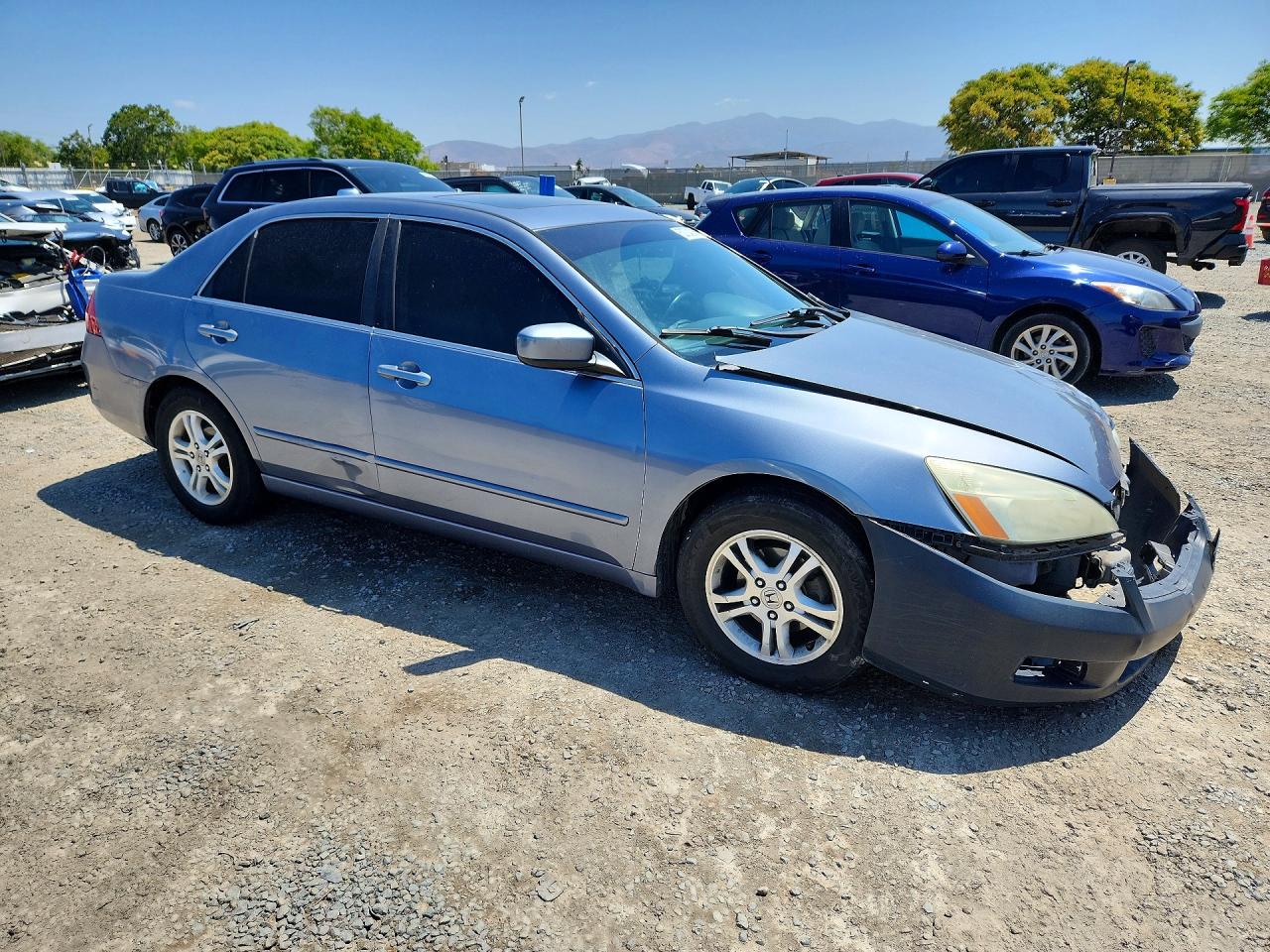 2007 Honda Accord Ex Silver vin: 1HGCM56837A166689