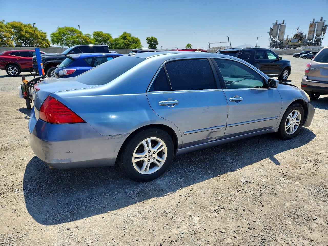 2007 Honda Accord Ex Silver vin: 1HGCM56837A166689