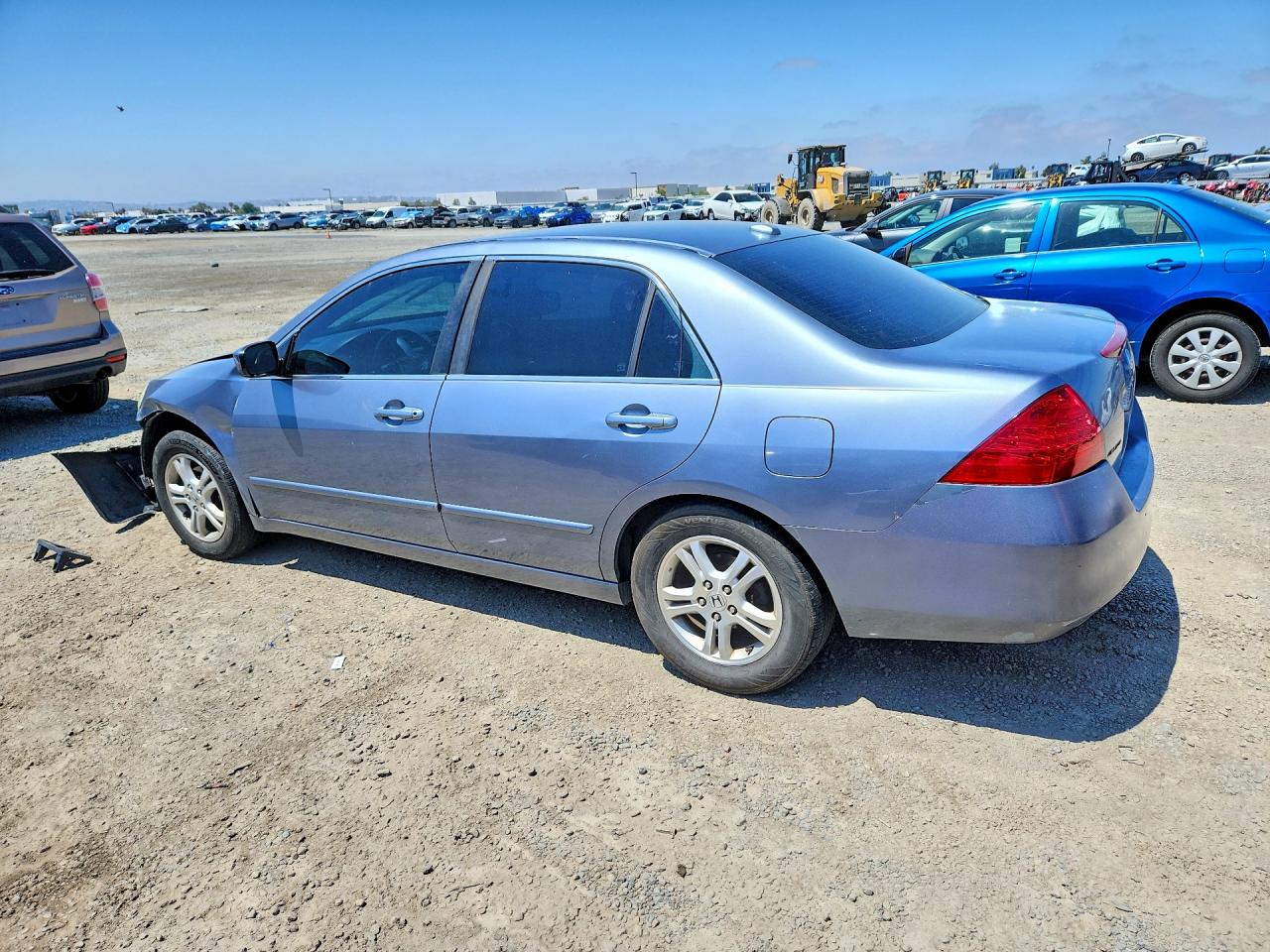 2007 Honda Accord Ex Silver vin: 1HGCM56837A166689