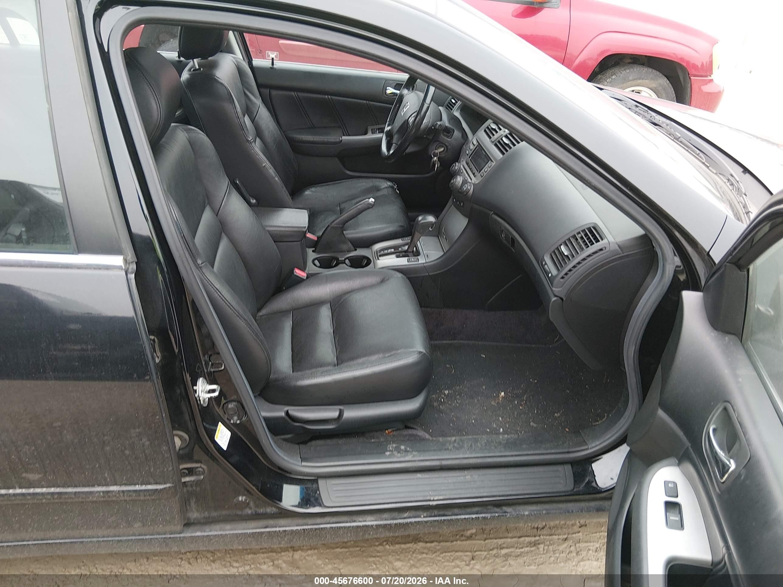 2007 Honda Accord 2.4 Ex Black vin: 1HGCM56837A173612