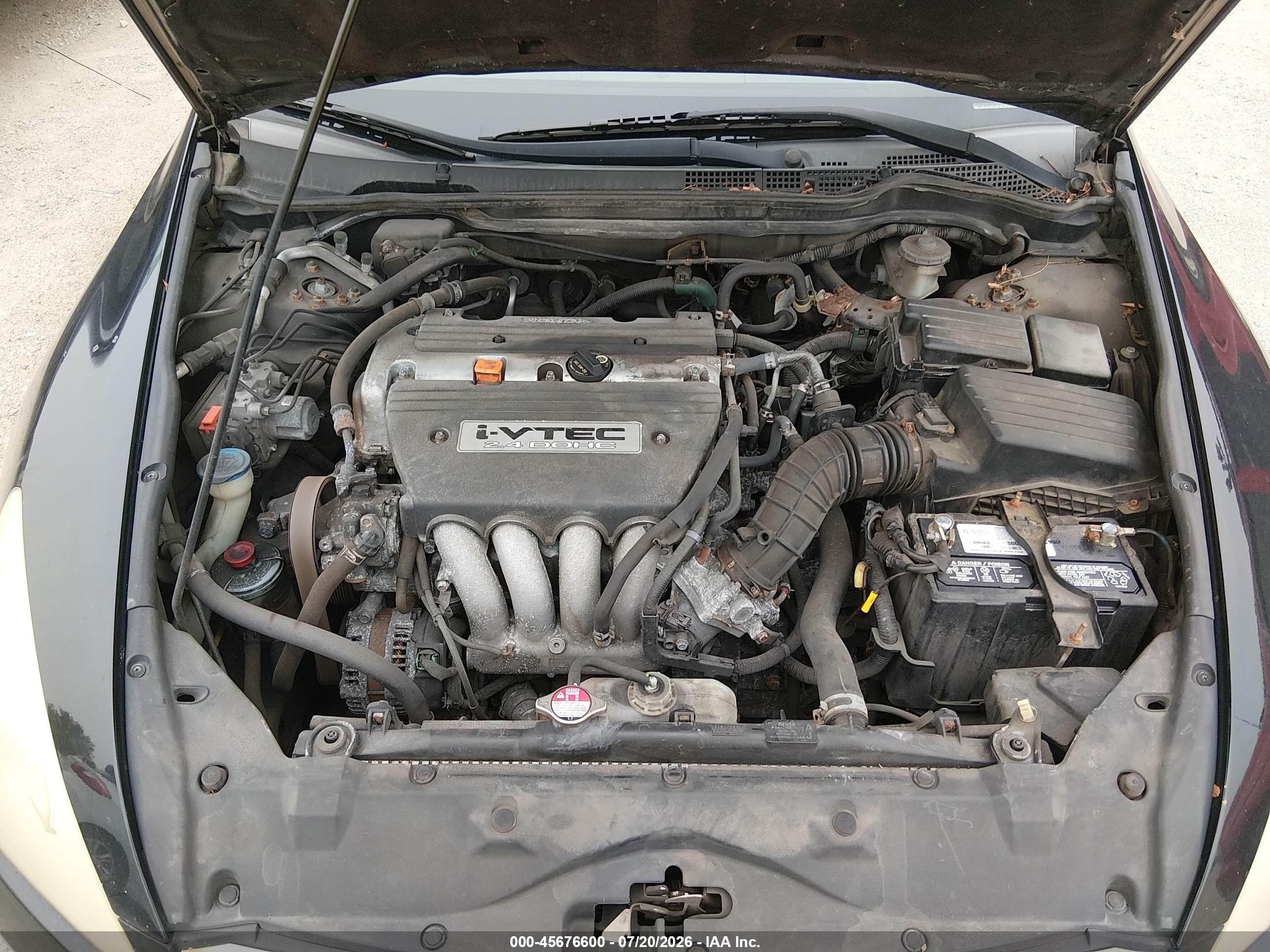 2007 Honda Accord 2.4 Ex Black vin: 1HGCM56837A173612