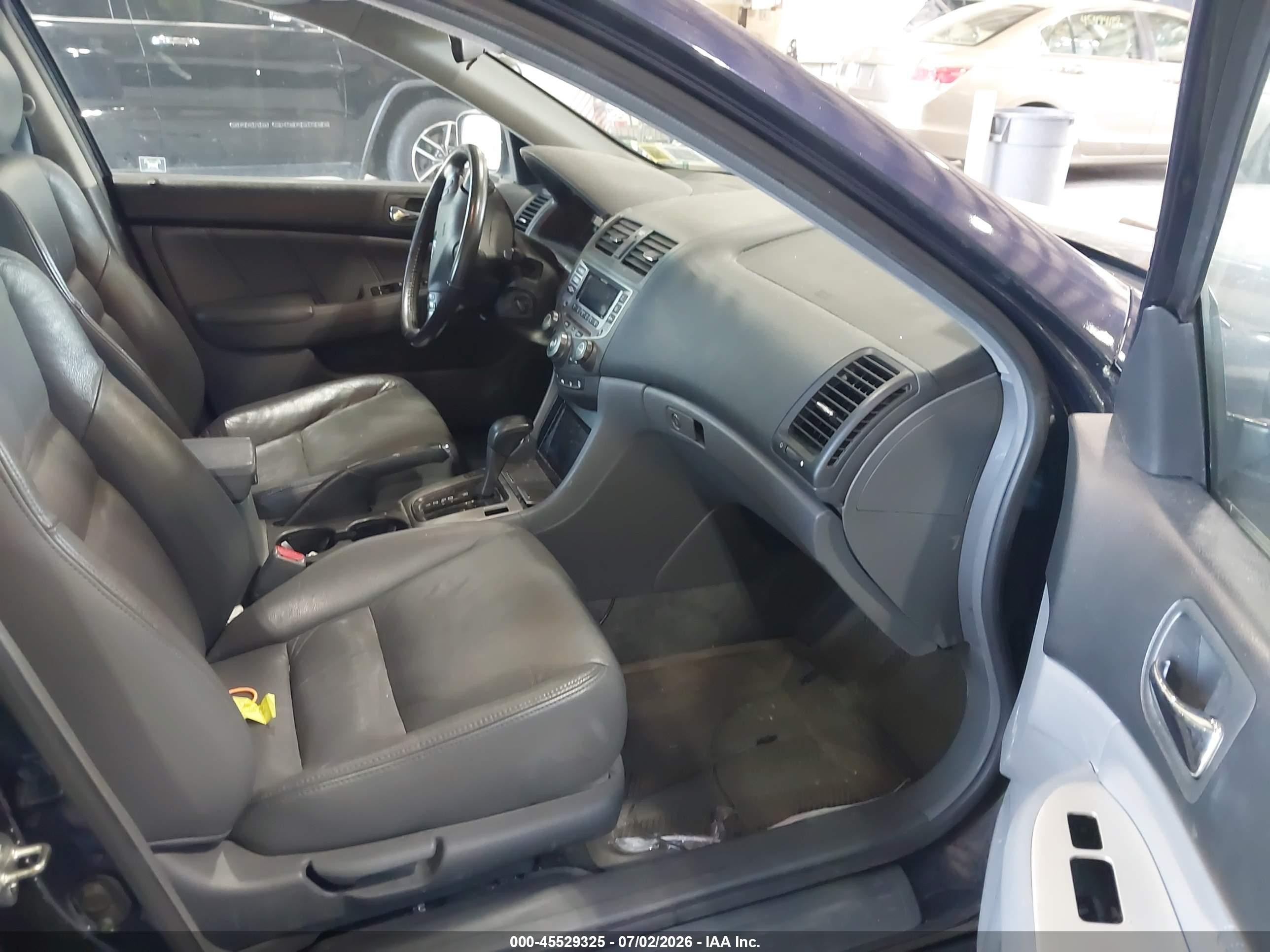 2007 Honda Accord 2.4 Ex Dark Blue vin: 1HGCM56837A198283