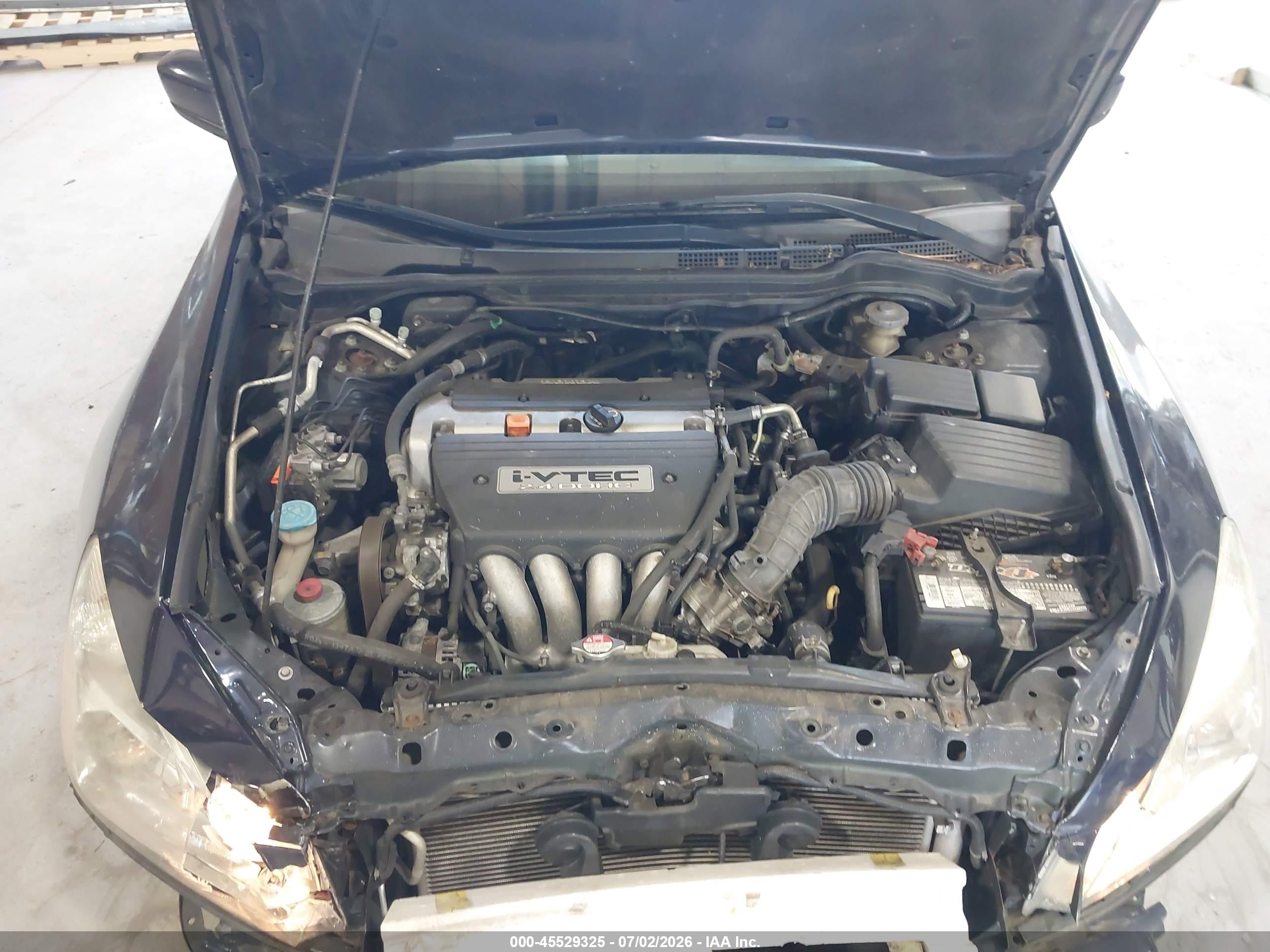 2007 Honda Accord 2.4 Ex Dark Blue vin: 1HGCM56837A198283