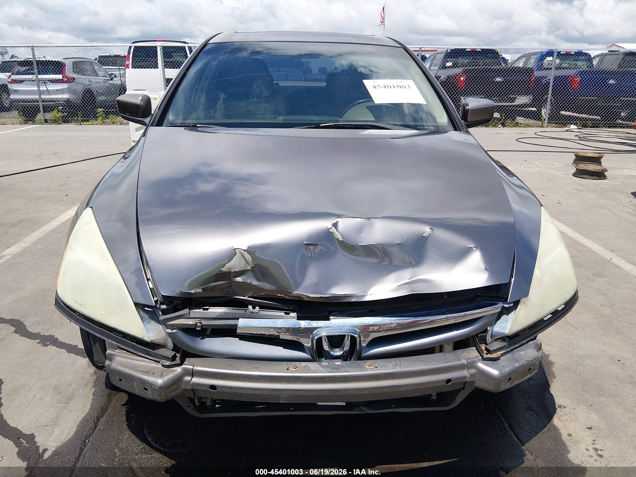 2007 Honda Accord 2.4 Ex Gray vin: 1HGCM56837A206673