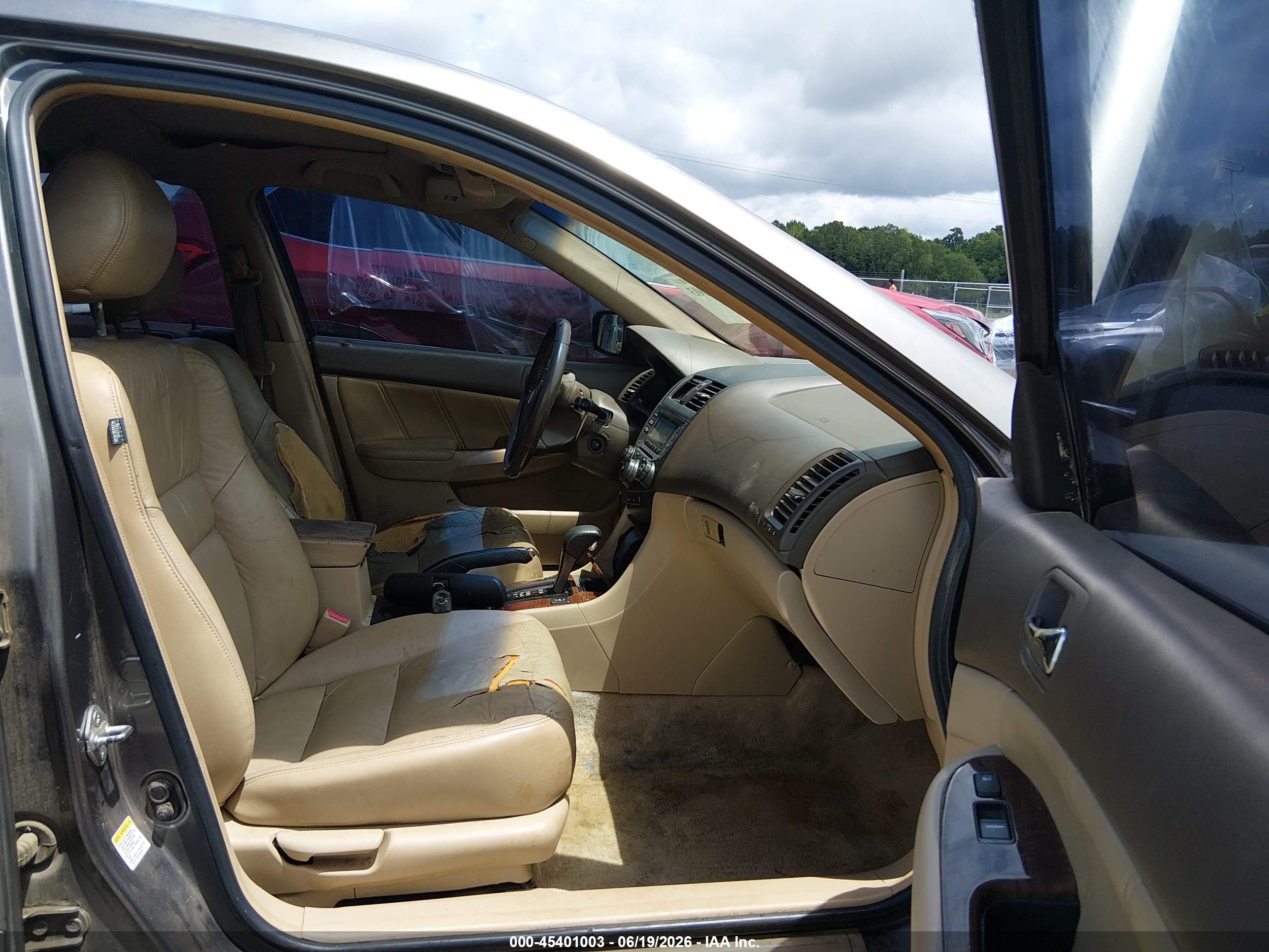 2007 Honda Accord 2.4 Ex Gray vin: 1HGCM56837A206673