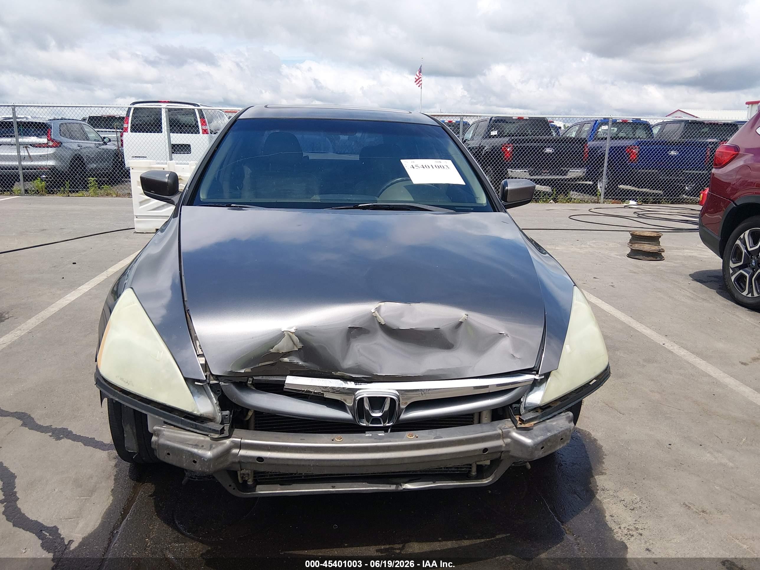 2007 Honda Accord 2.4 Ex Gray vin: 1HGCM56837A206673