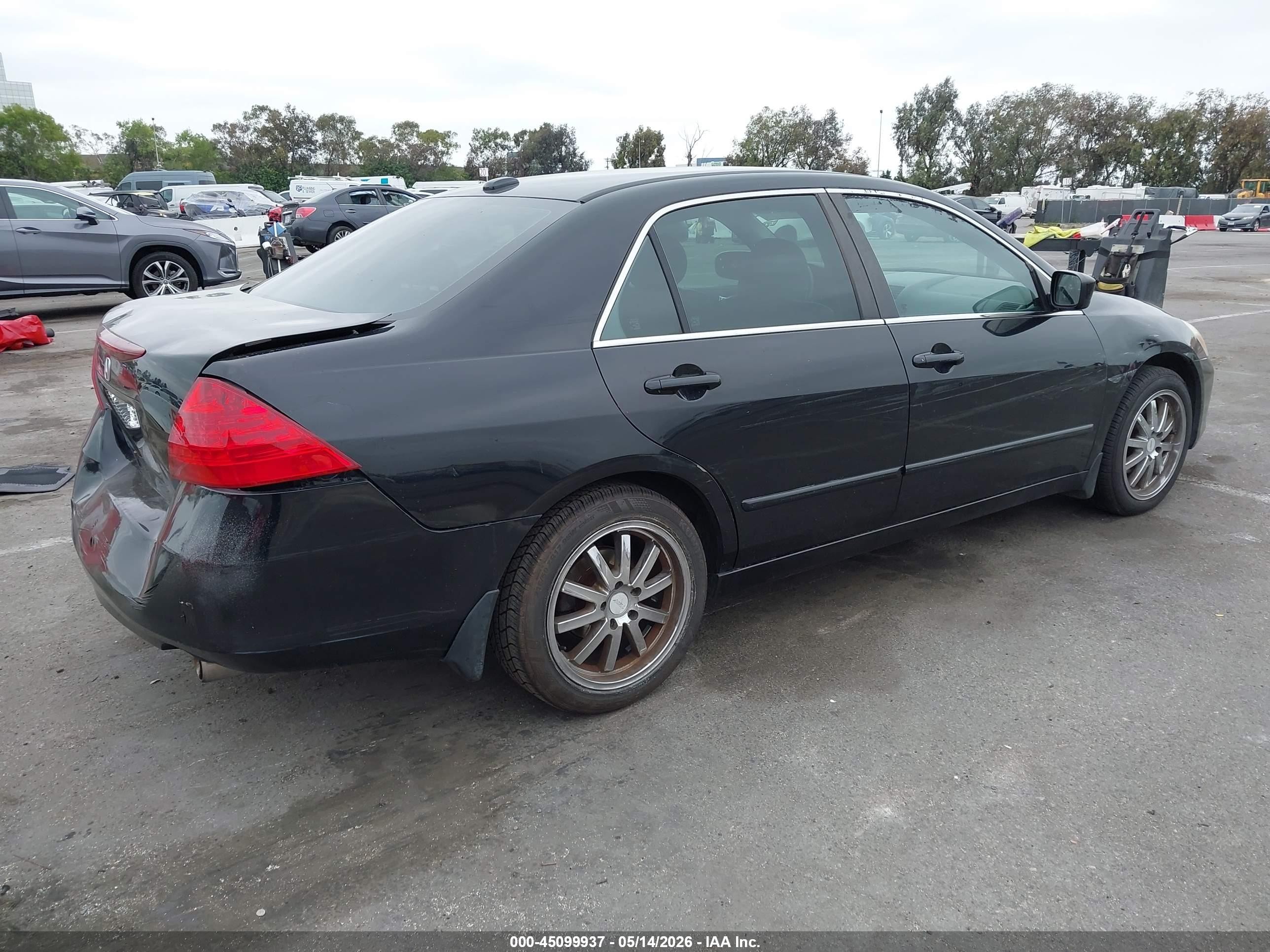 2007 Honda Accord 2.4 Ex Black vin: 1HGCM56837A211081