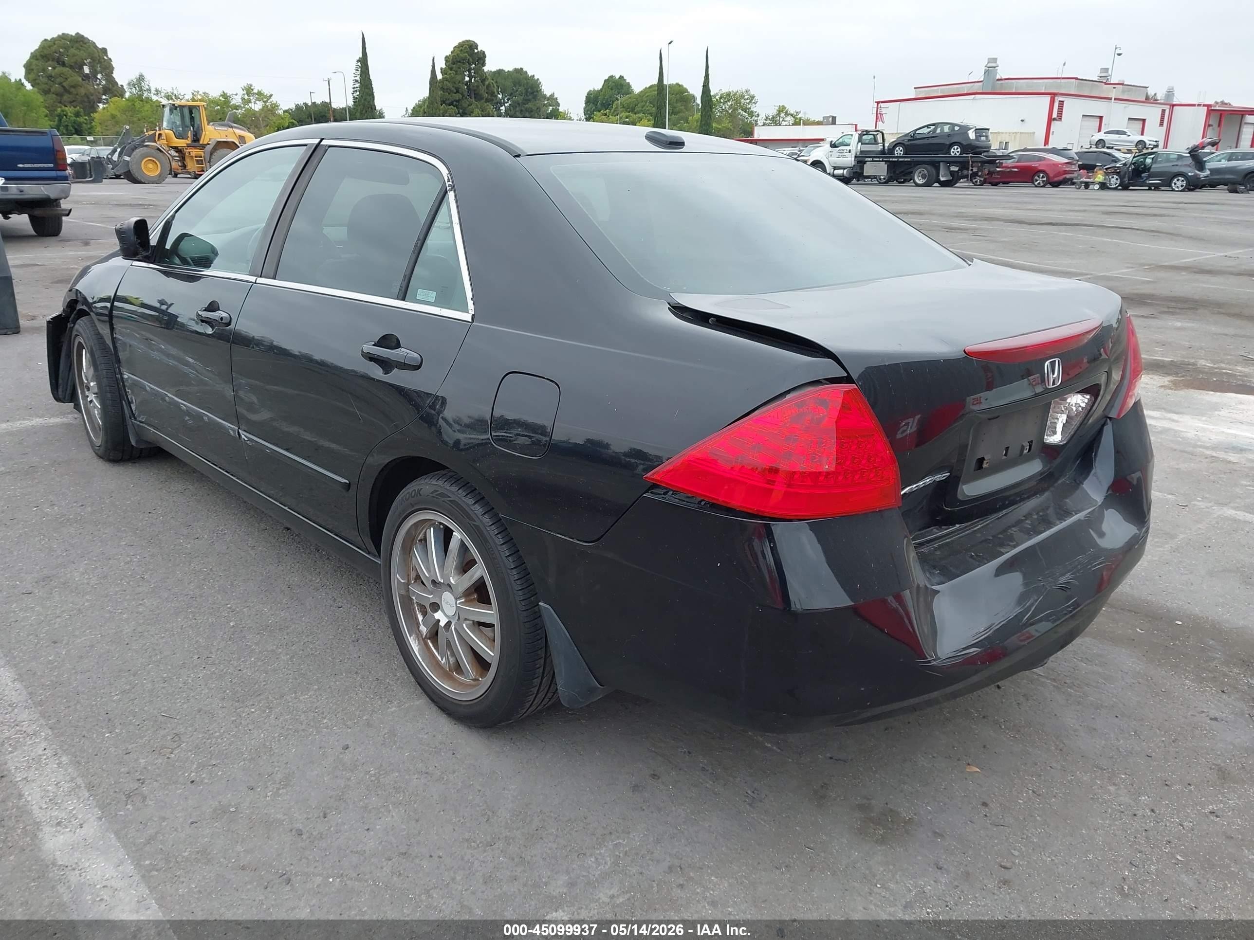 2007 Honda Accord 2.4 Ex Black vin: 1HGCM56837A211081