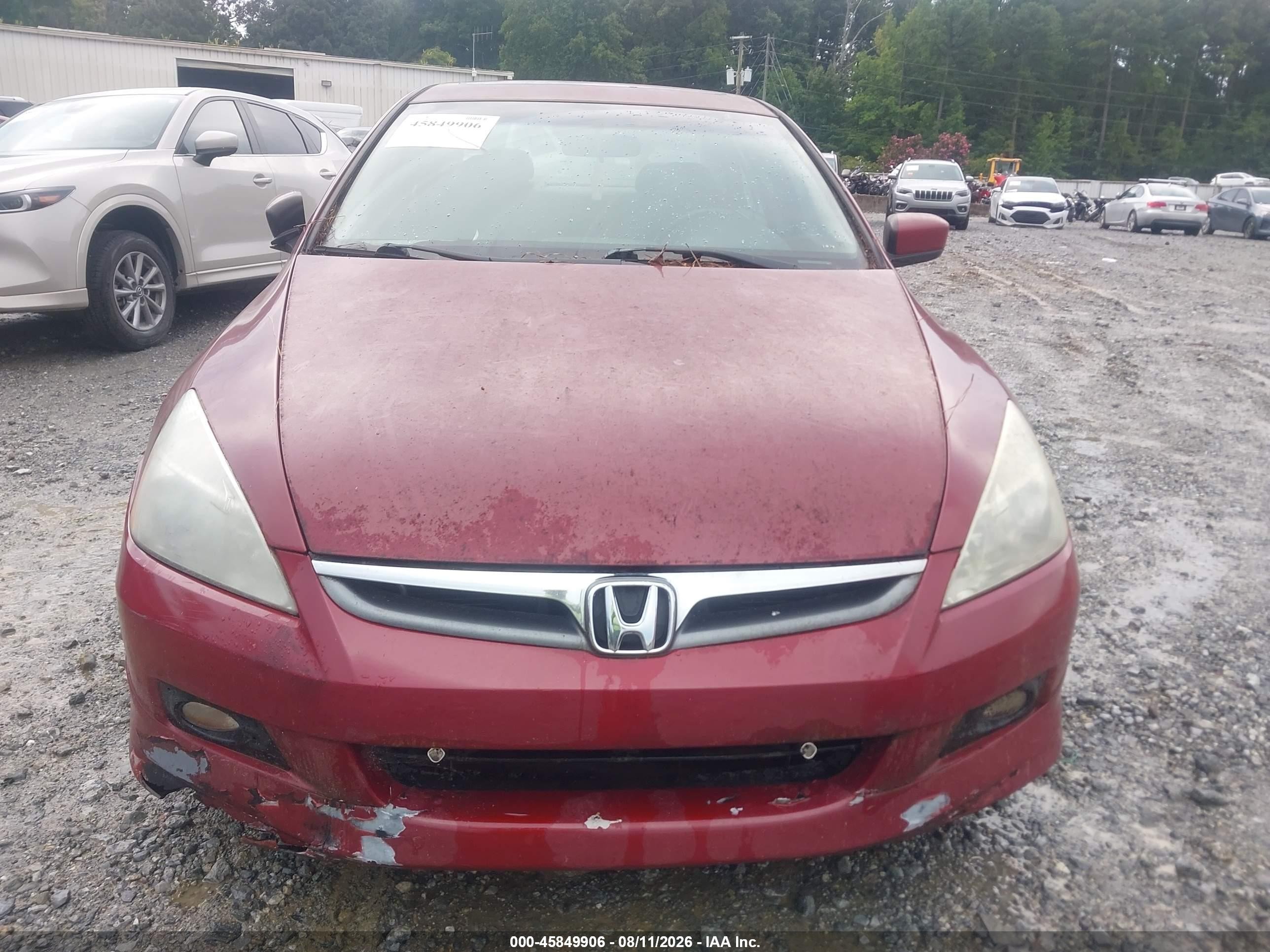 2007 Honda Accord 2.4 Ex Белый vin: 1HGCM56837A221898