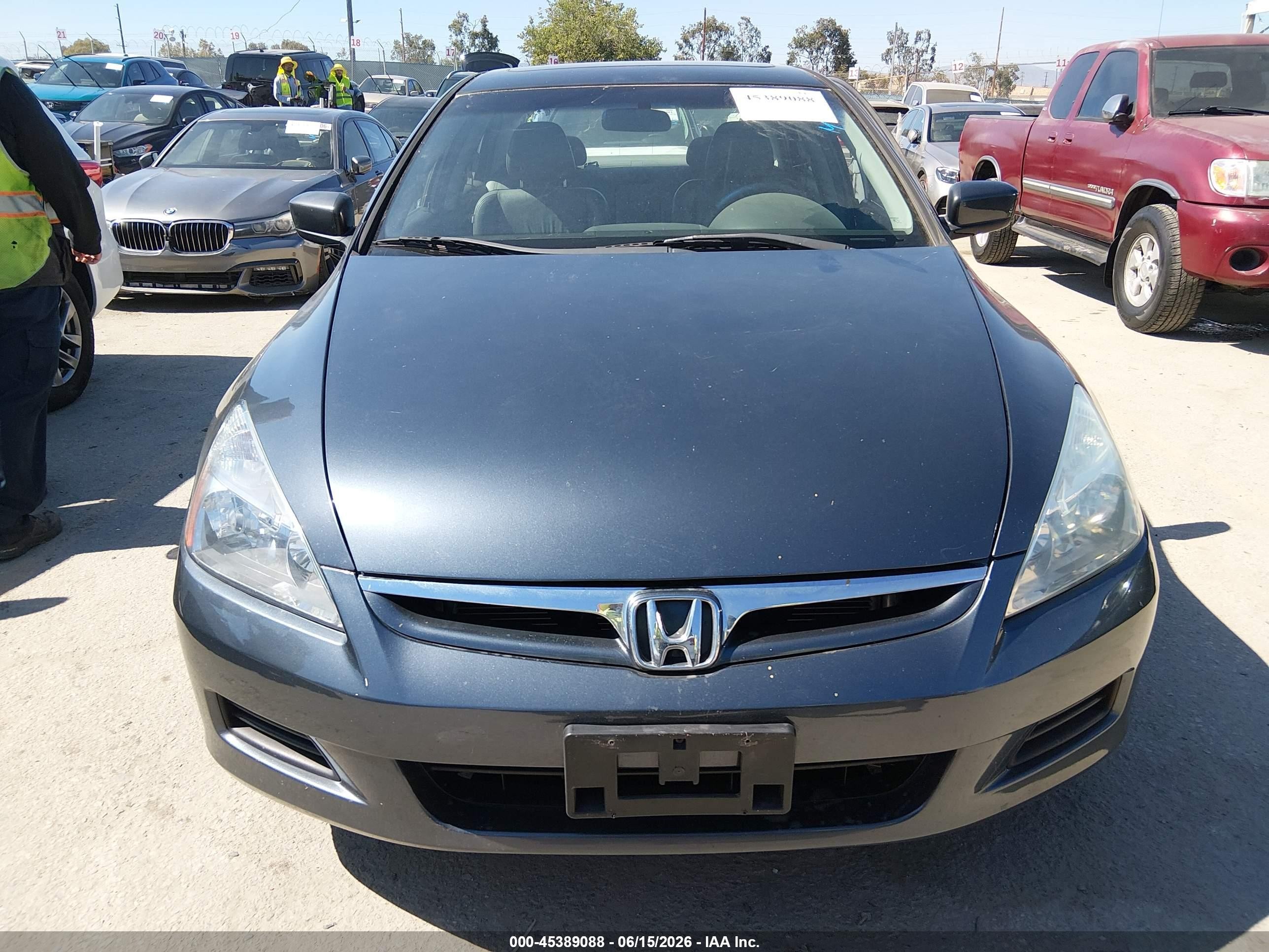2007 Honda Accord 2.4 Ex Gray vin: 1HGCM56837A228737