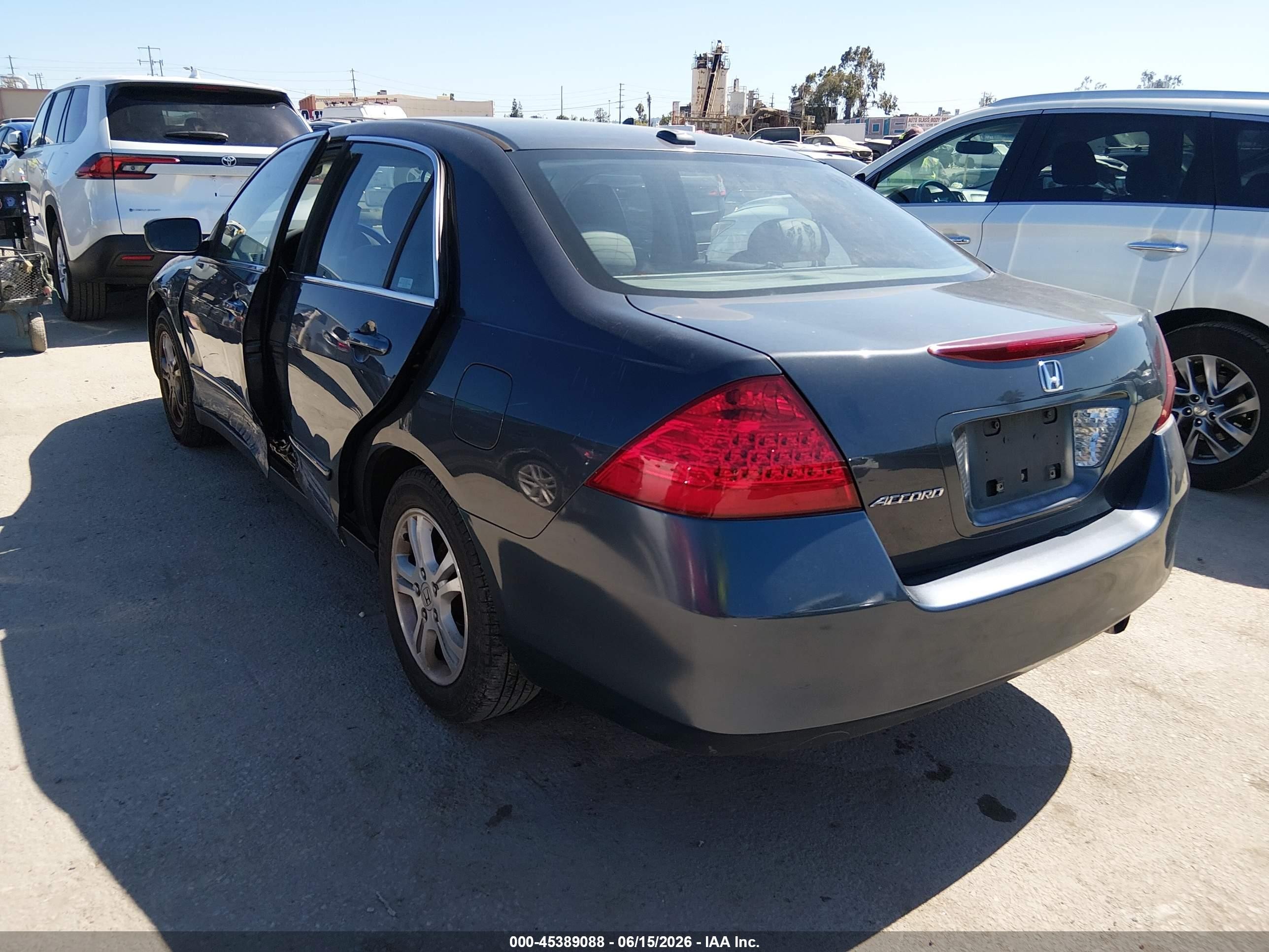 2007 Honda Accord 2.4 Ex Gray vin: 1HGCM56837A228737