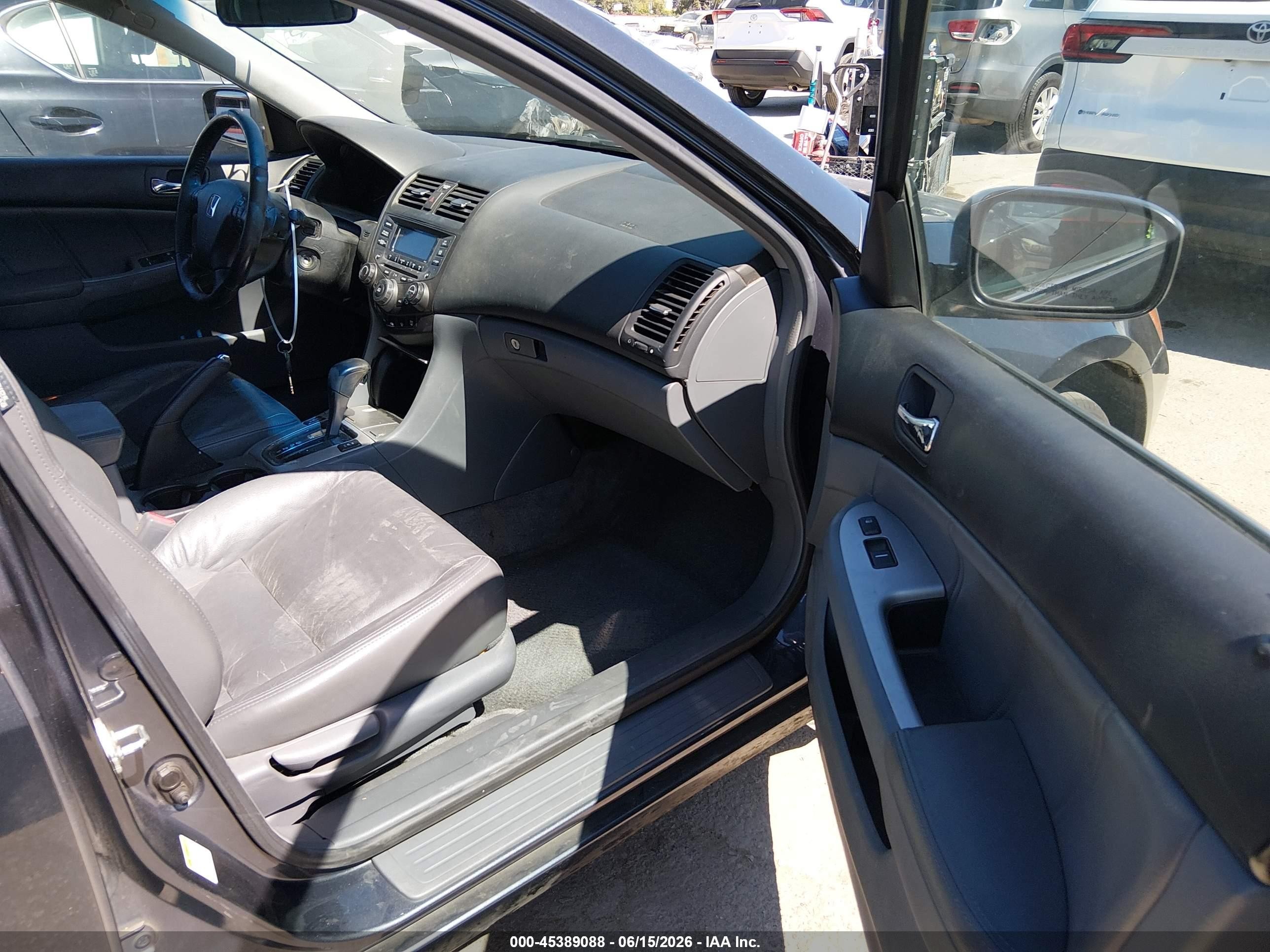 2007 Honda Accord 2.4 Ex Gray vin: 1HGCM56837A228737