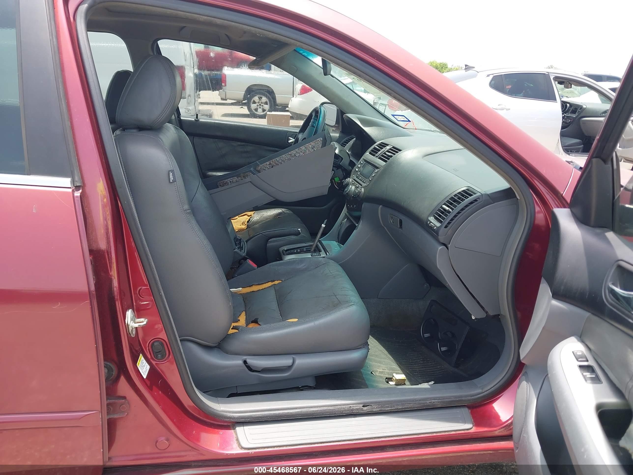 2004 Honda Accord 2.4 Ex Maroon vin: 1HGCM56844A020779