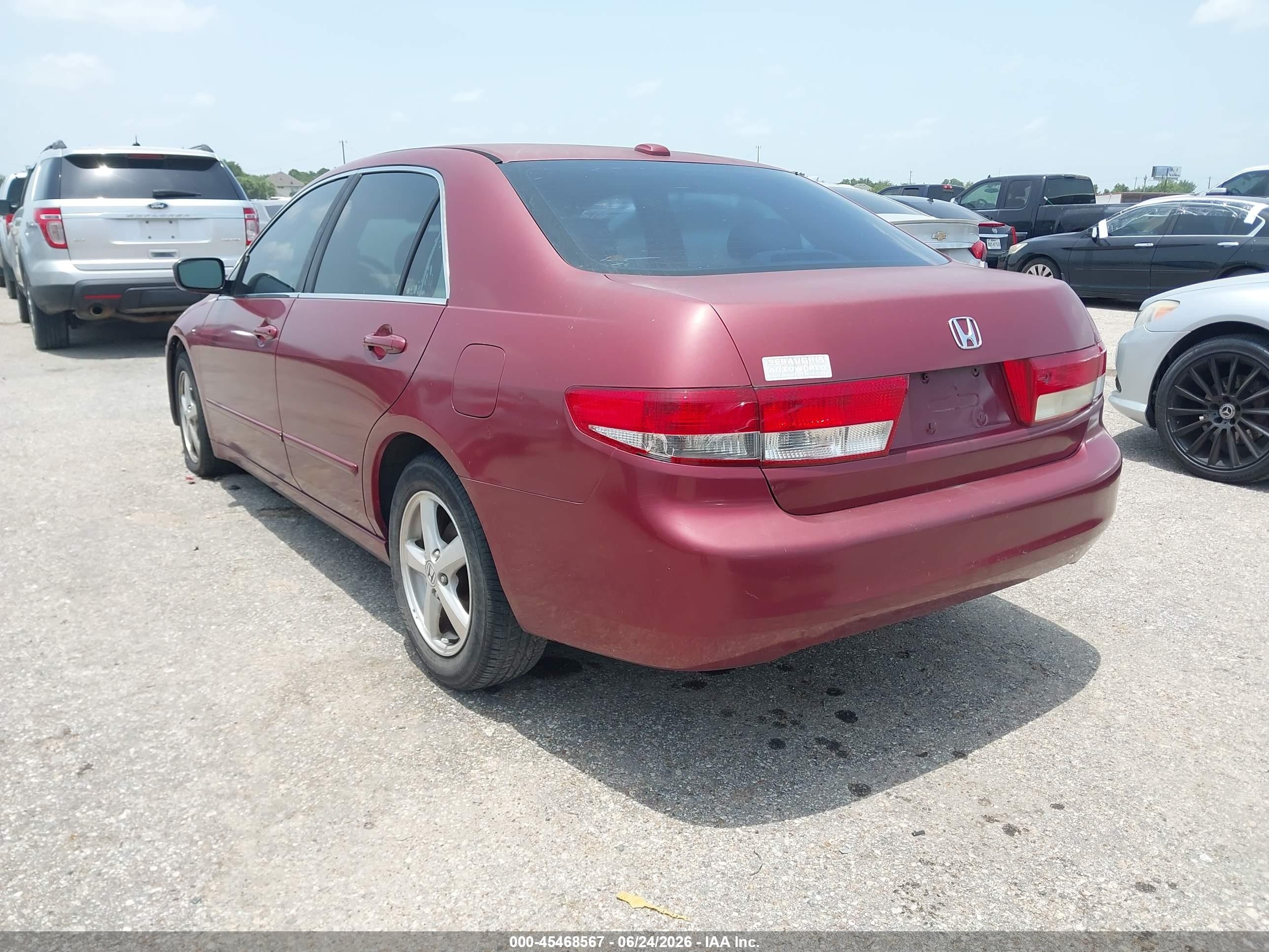 2004 Honda Accord 2.4 Ex Maroon vin: 1HGCM56844A020779