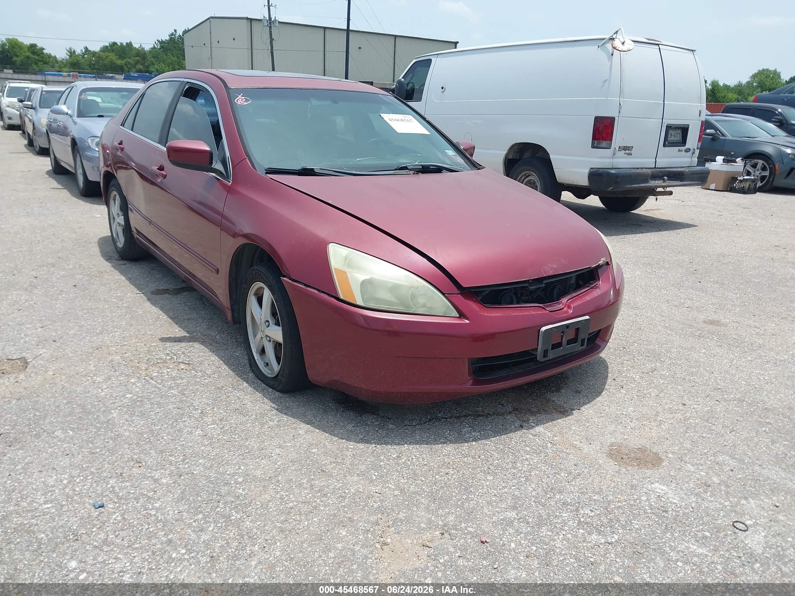 2004 Honda Accord 2.4 Ex Maroon vin: 1HGCM56844A020779