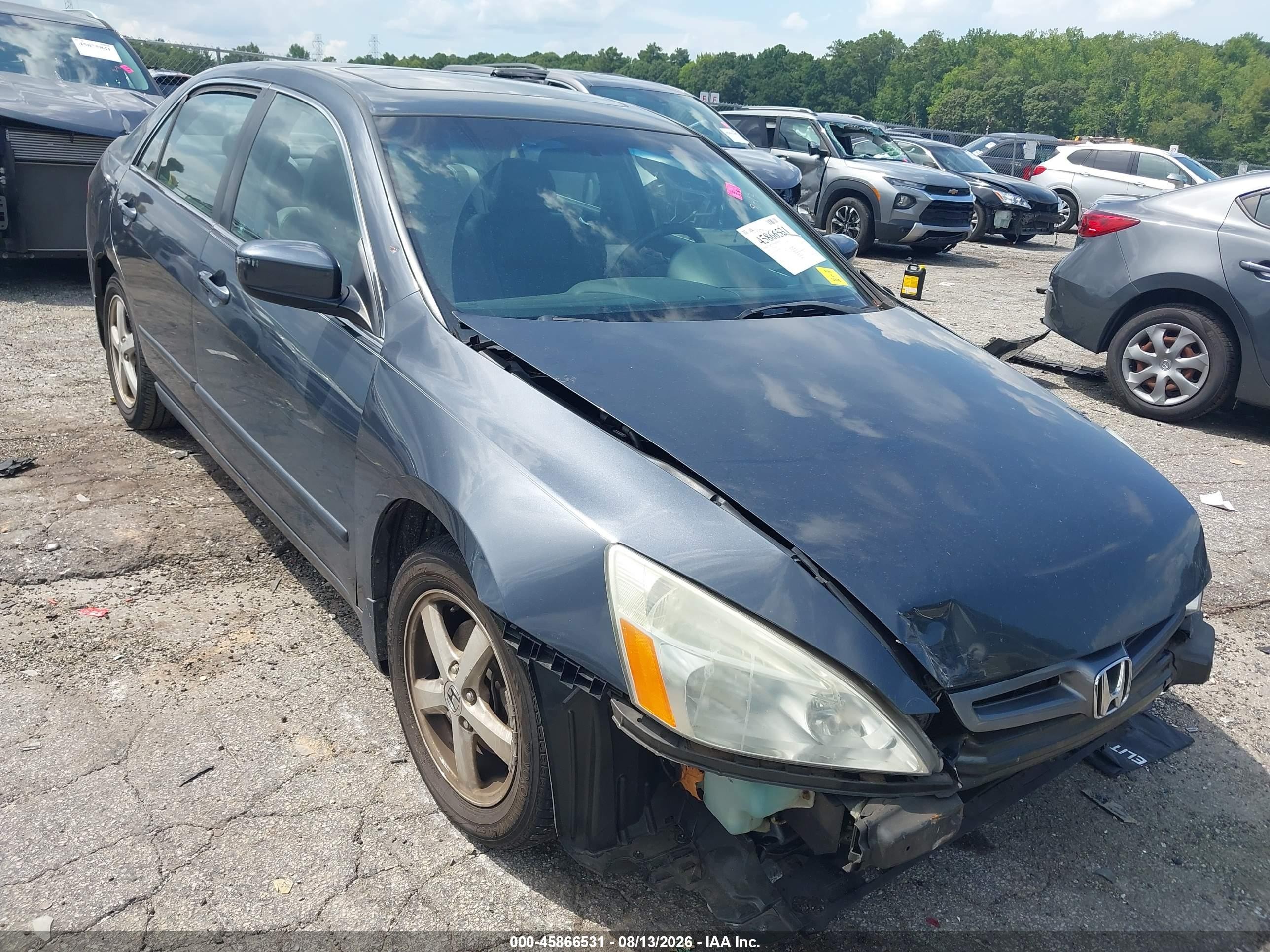 2004 Honda Accord 2.4 Ex Gray vin: 1HGCM56844A039011
