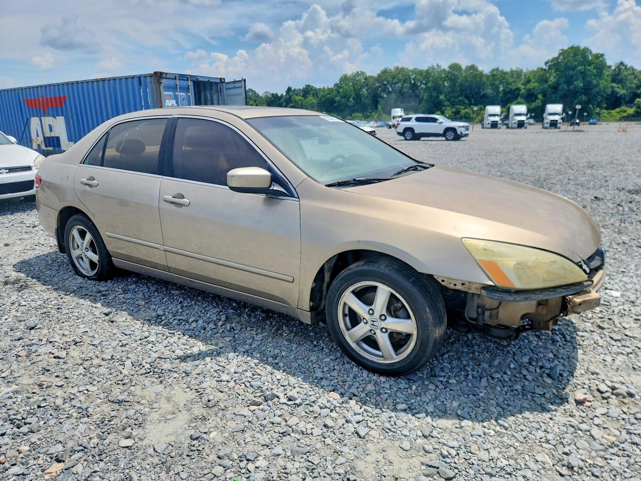 2004 Honda Accord Ex Tan vin: 1HGCM56844A123393