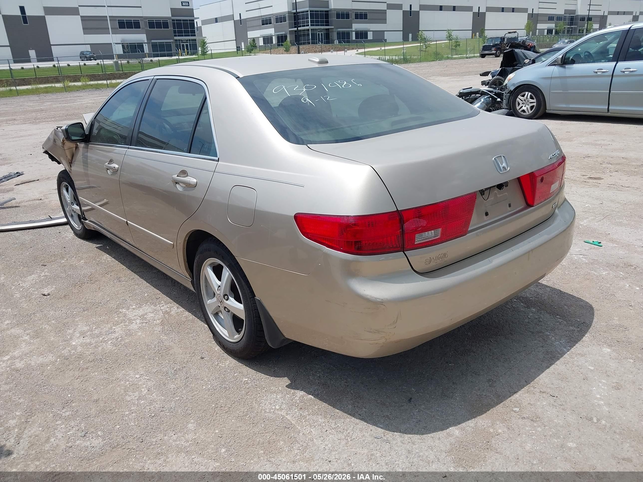 2005 Honda Accord 2.4 Ex Beige vin: 1HGCM56845A044744
