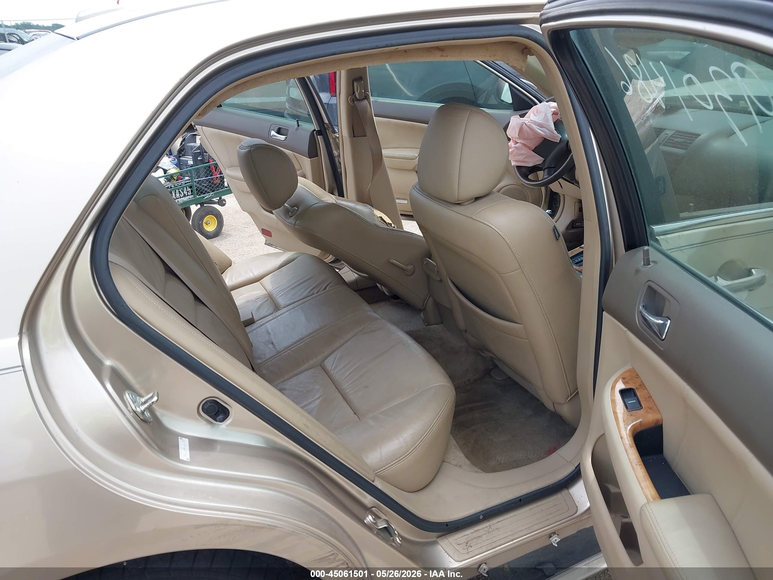 2005 Honda Accord 2.4 Ex Beige vin: 1HGCM56845A044744
