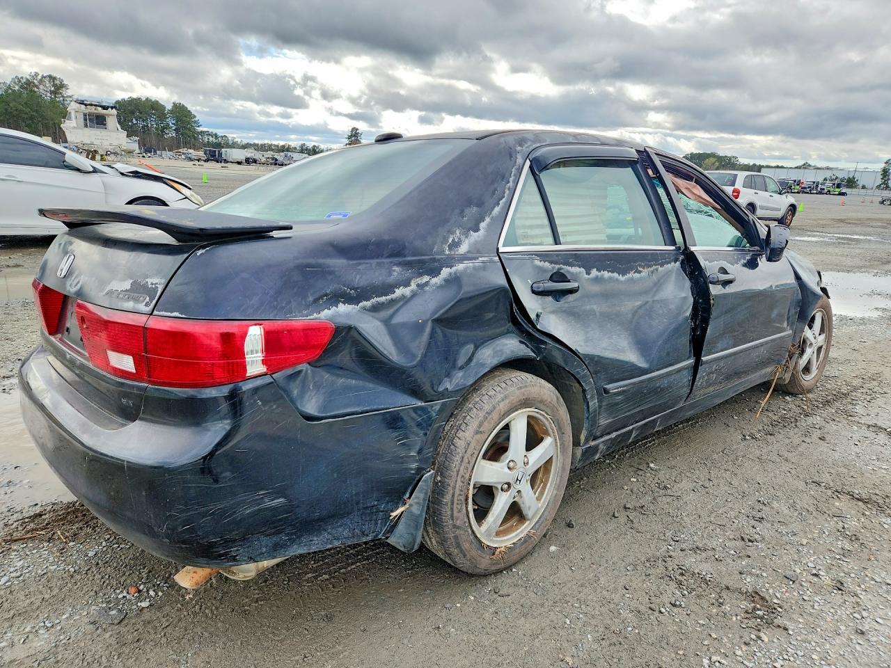 2005 Honda Accord Ex Black vin: 1HGCM56845A100312