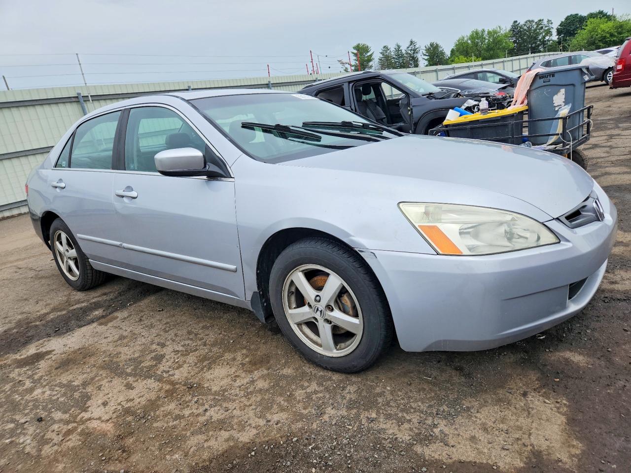 2005 Honda Accord Ex Silver vin: 1HGCM56845A186169