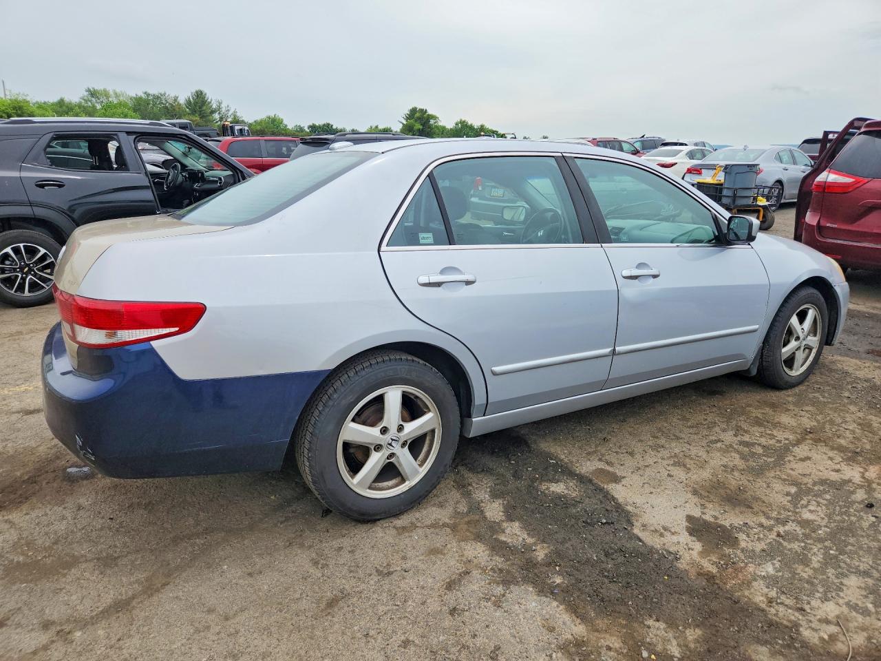 2005 Honda Accord Ex Silver vin: 1HGCM56845A186169