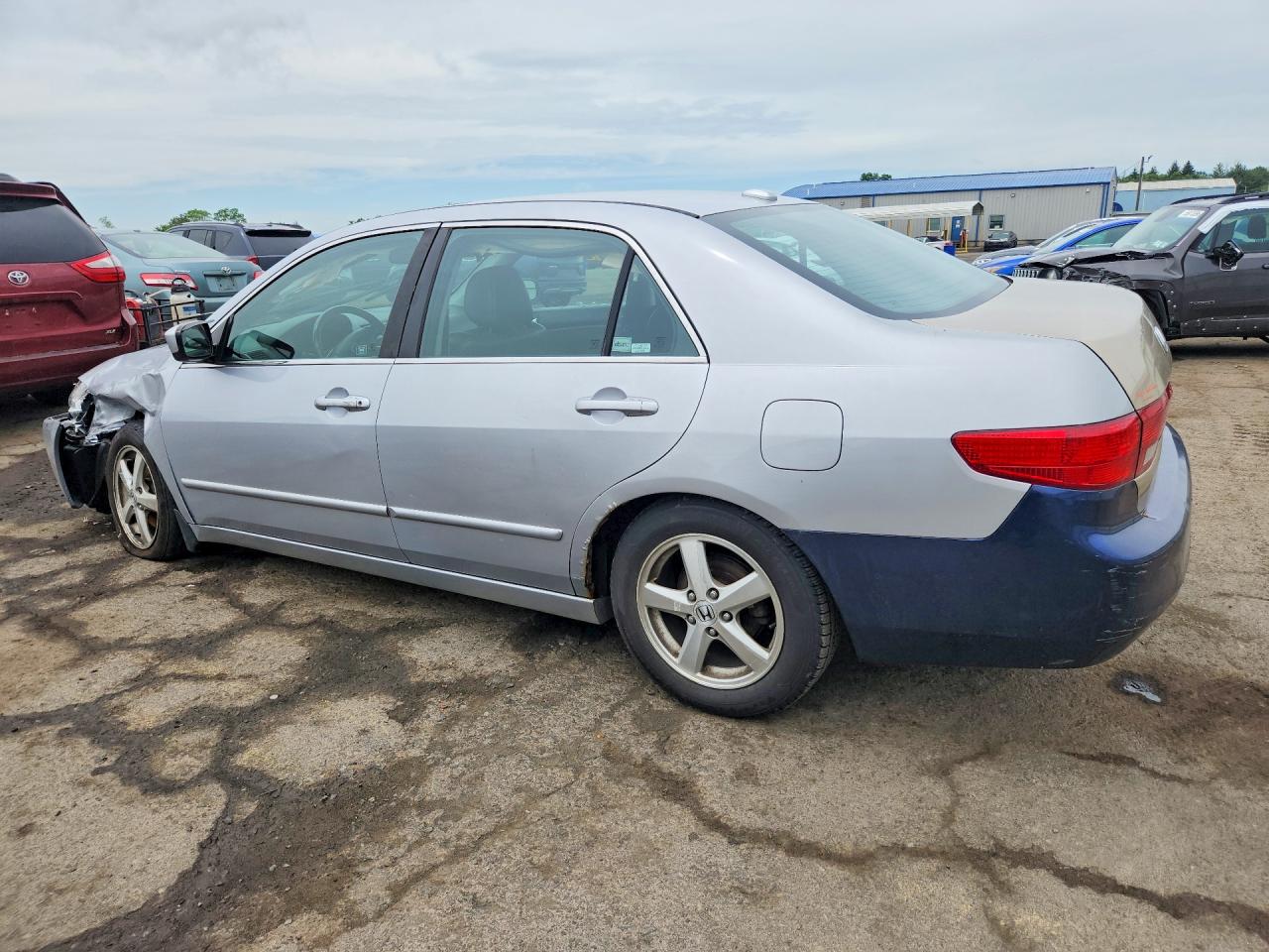 2005 Honda Accord Ex Silver vin: 1HGCM56845A186169