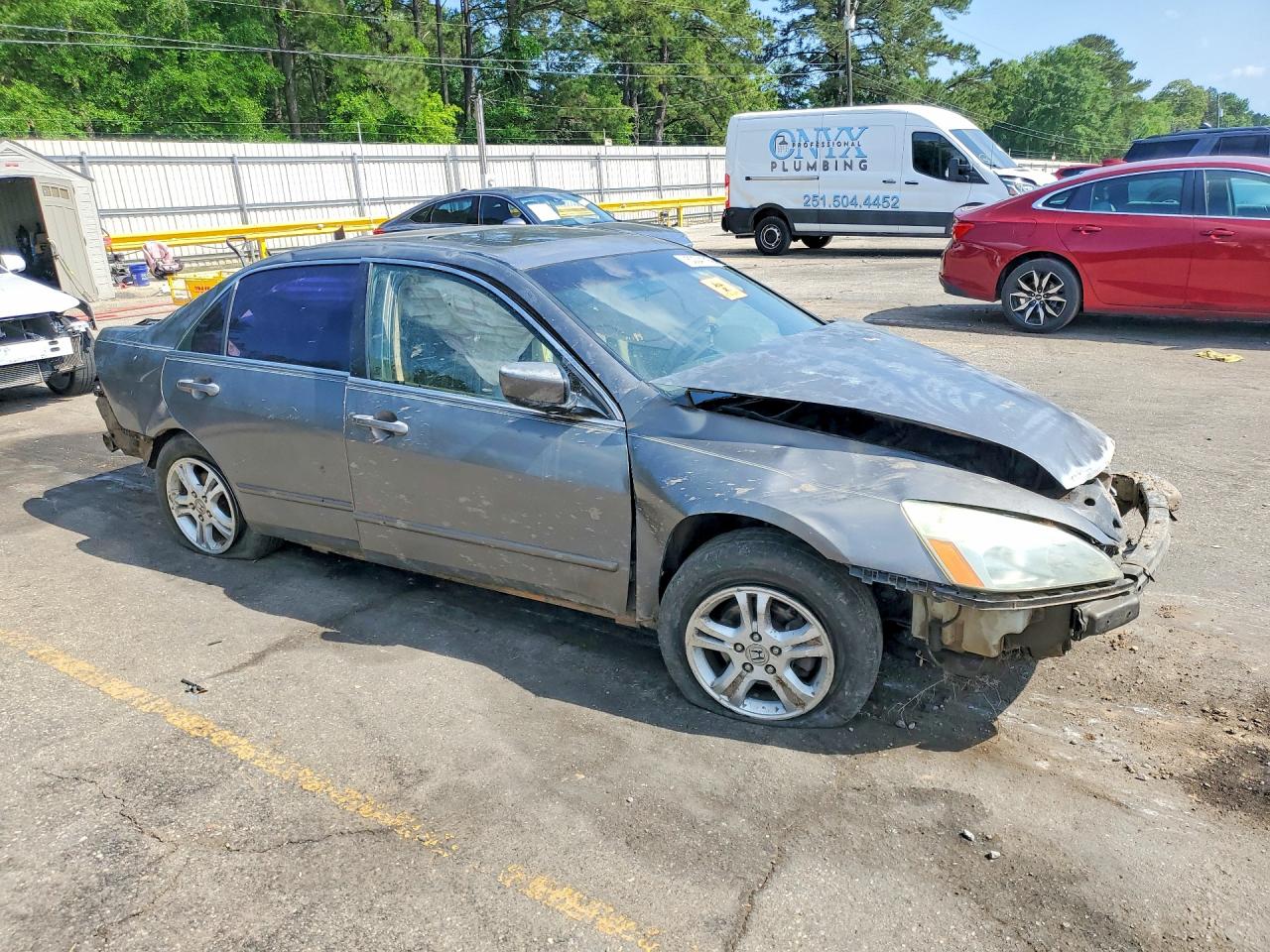 2006 Honda Accord Ex Gray vin: 1HGCM56846A057124