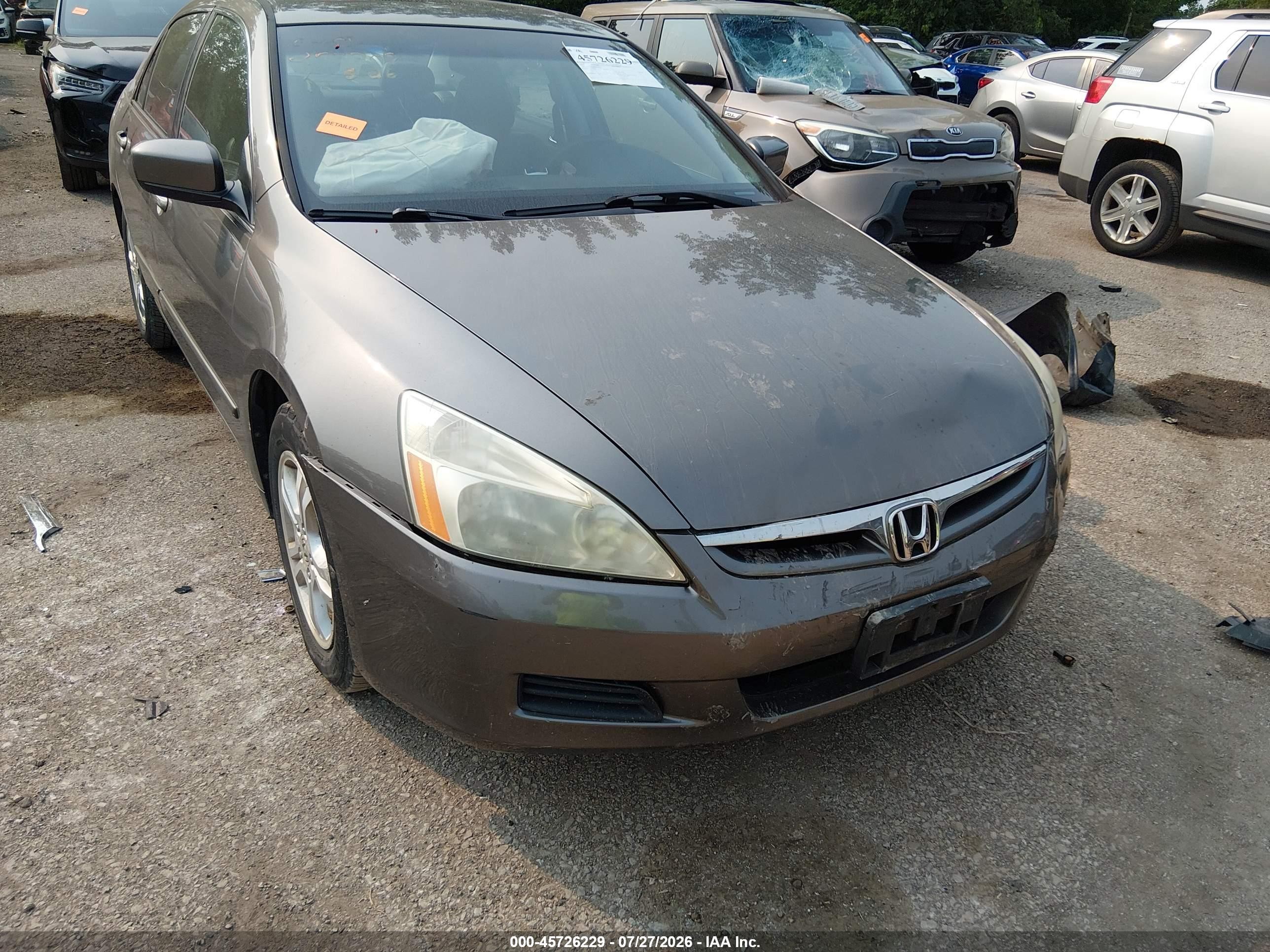 2006 Honda Accord 2.4 Ex Gray vin: 1HGCM56846A096490