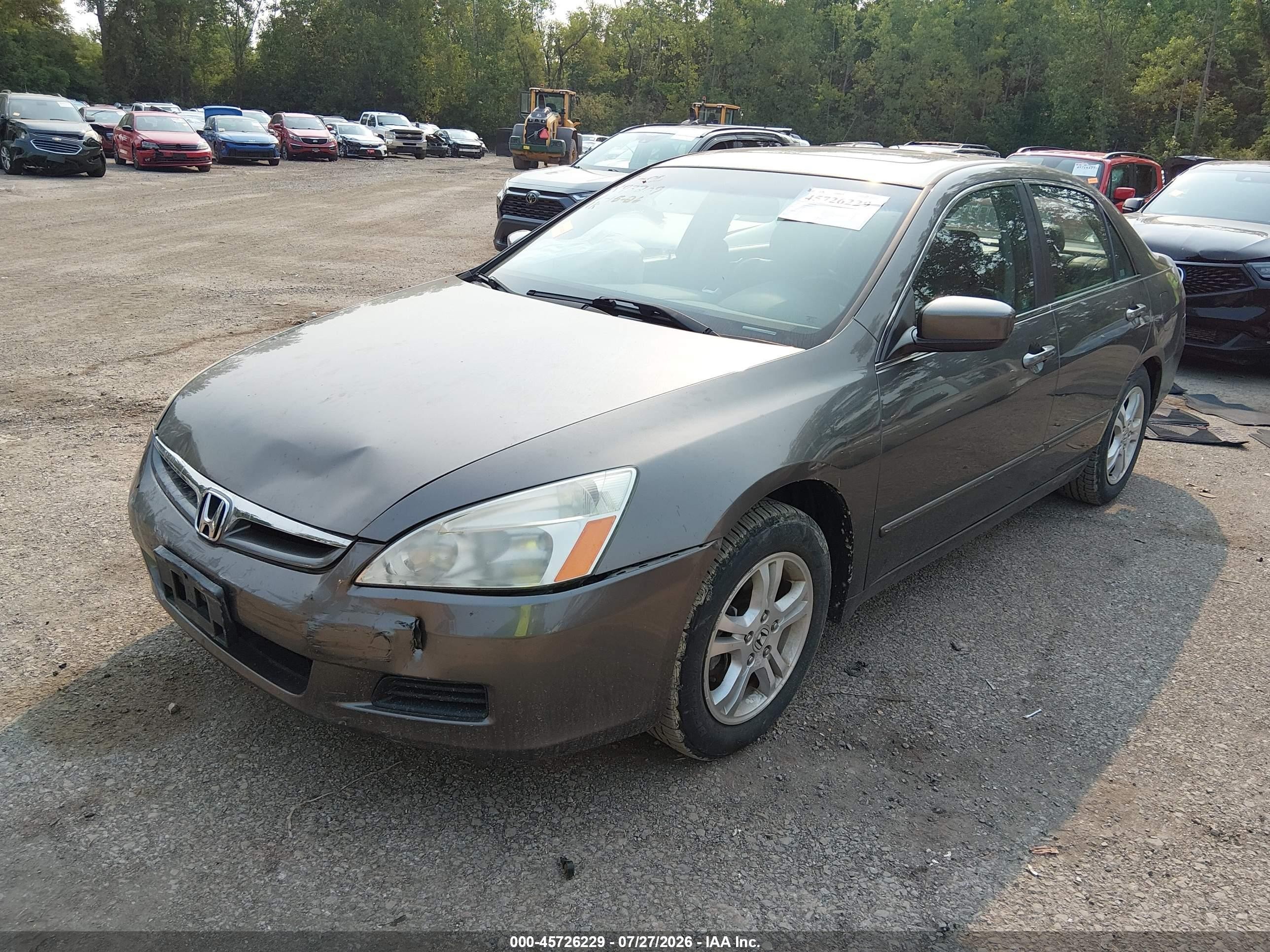2006 Honda Accord 2.4 Ex Gray vin: 1HGCM56846A096490