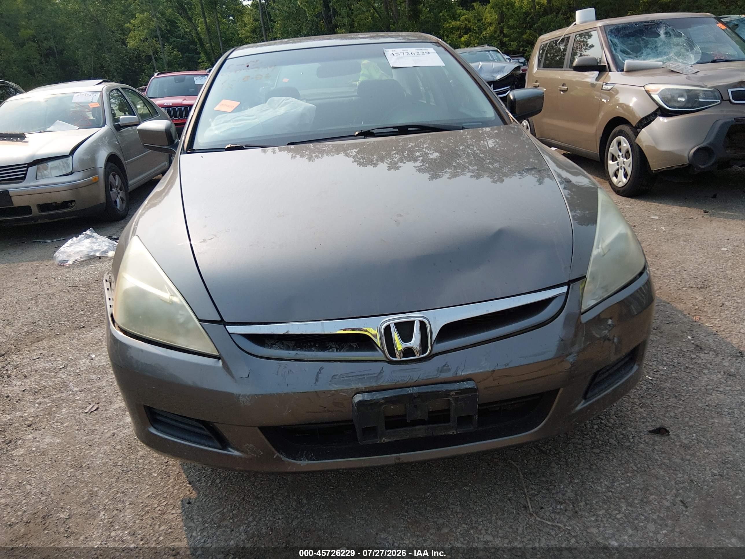 2006 Honda Accord 2.4 Ex Gray vin: 1HGCM56846A096490