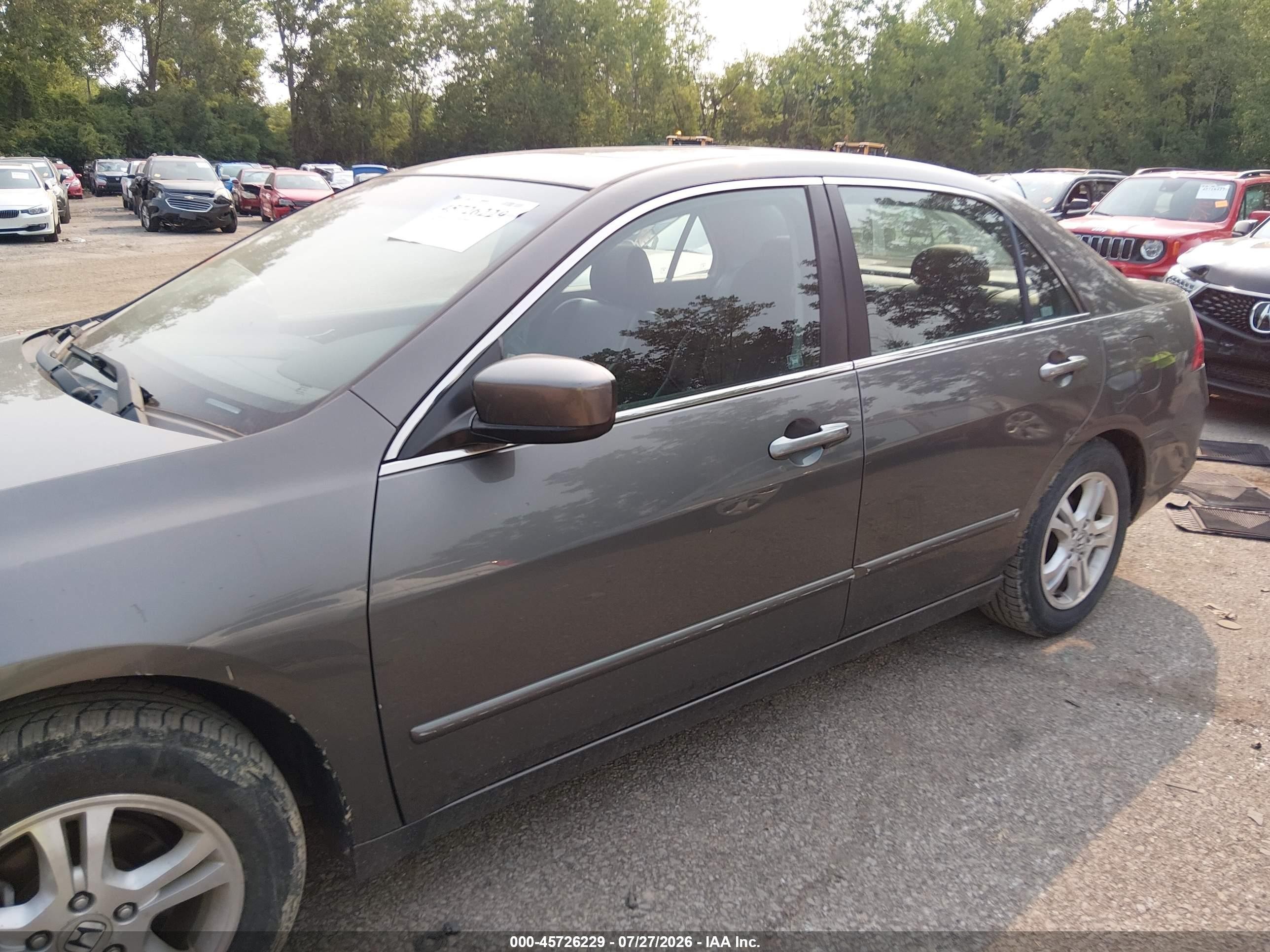 2006 Honda Accord 2.4 Ex Gray vin: 1HGCM56846A096490
