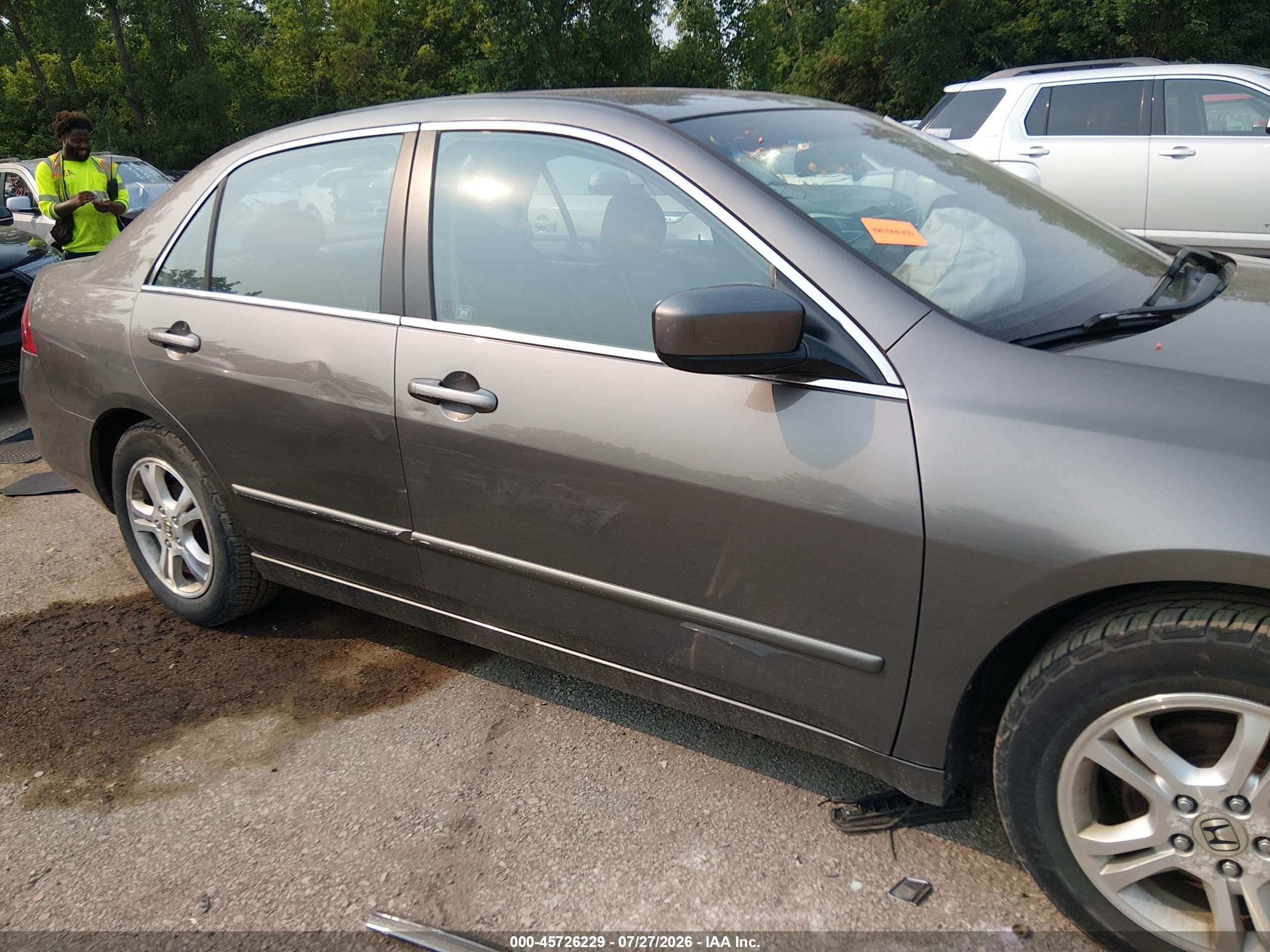2006 Honda Accord 2.4 Ex Gray vin: 1HGCM56846A096490