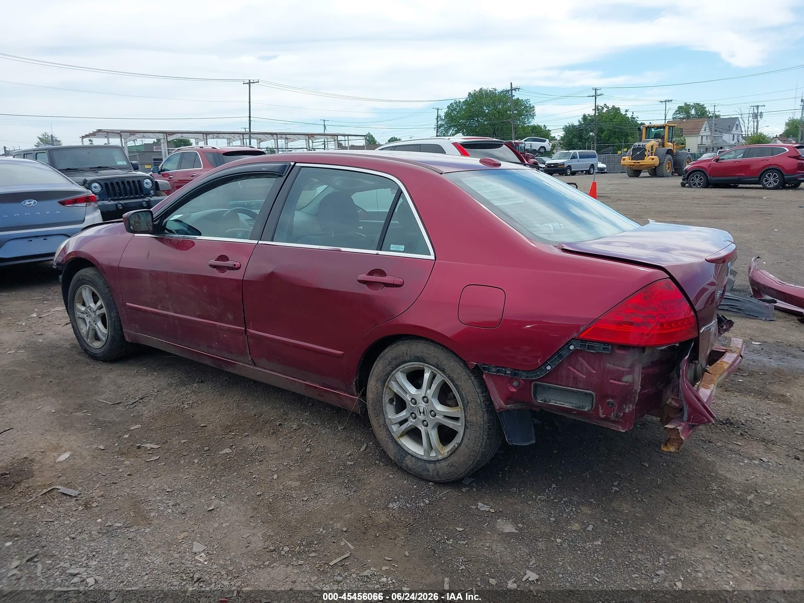 2006 Honda Accord 2.4 Ex Red vin: 1HGCM56846A160852