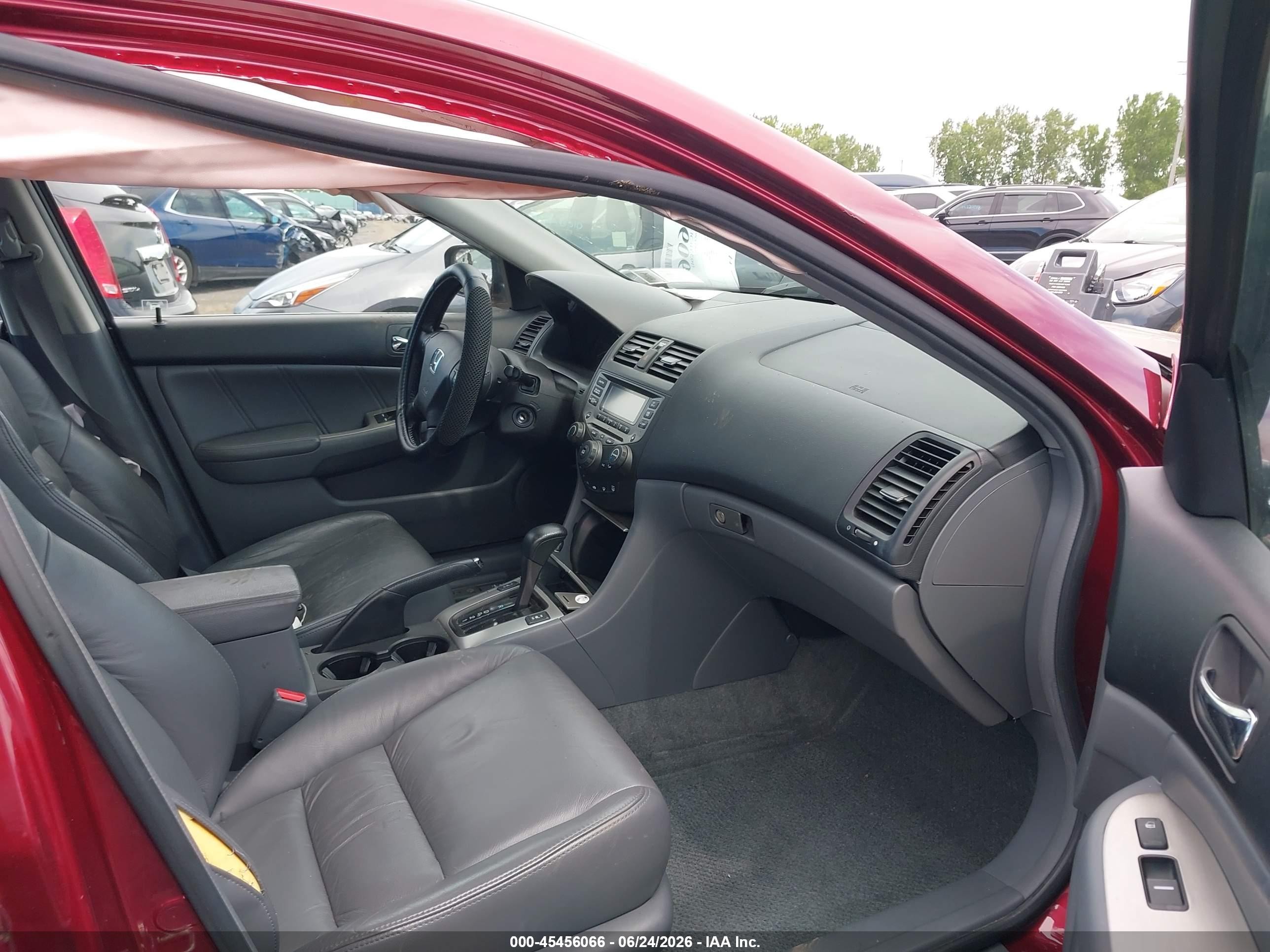2006 Honda Accord 2.4 Ex Red vin: 1HGCM56846A160852