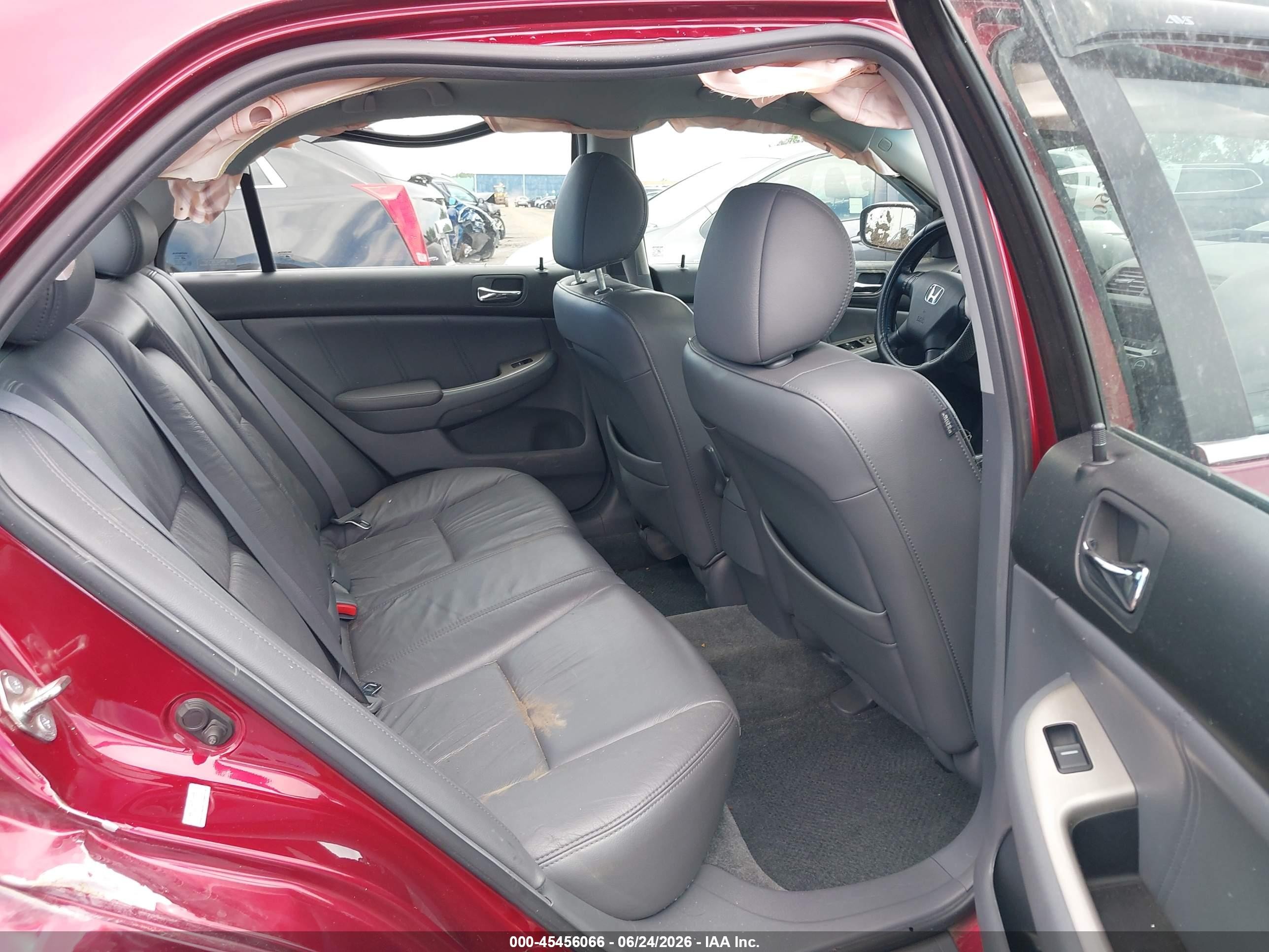 2006 Honda Accord 2.4 Ex Red vin: 1HGCM56846A160852