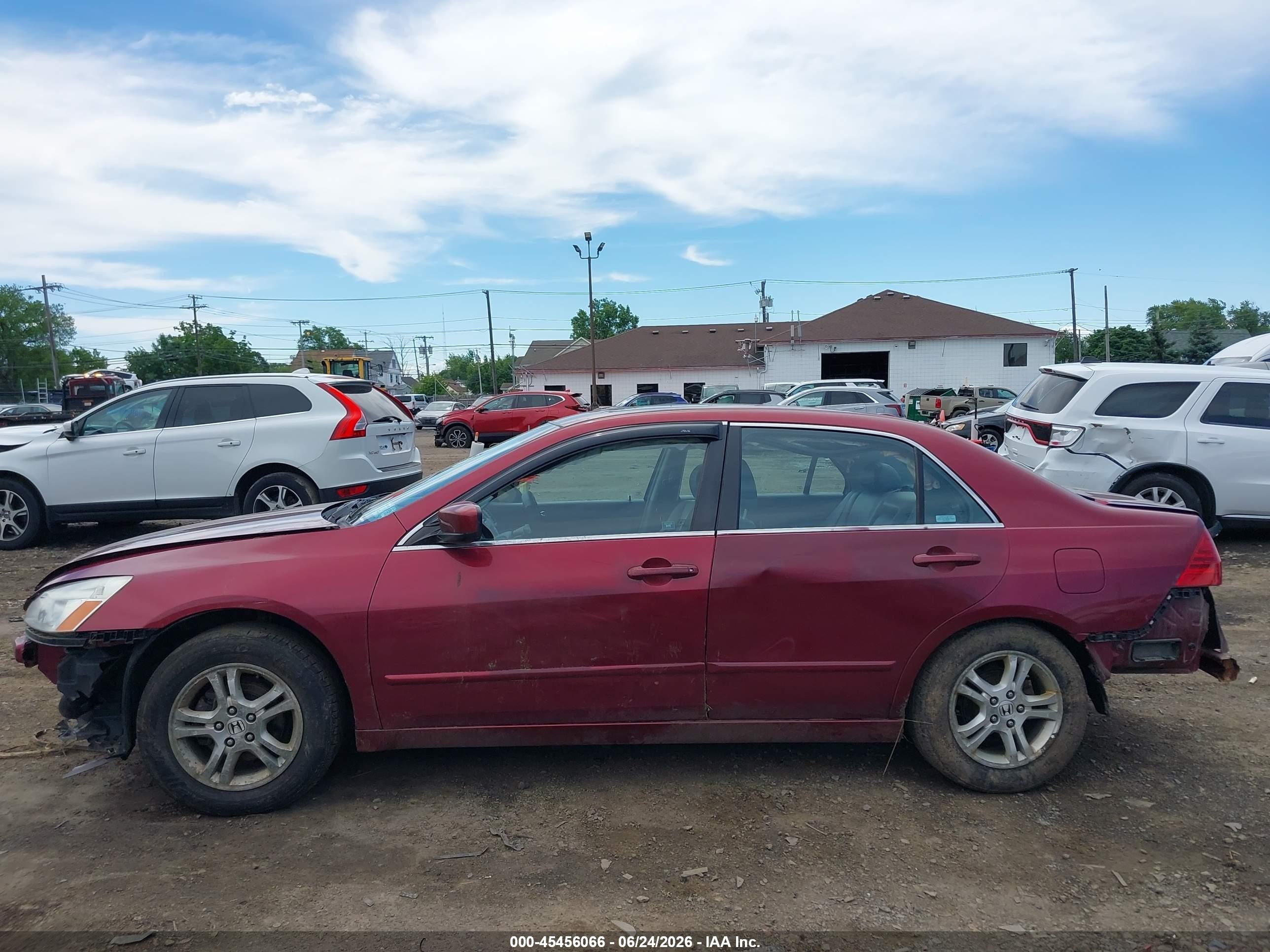2006 Honda Accord 2.4 Ex Red vin: 1HGCM56846A160852