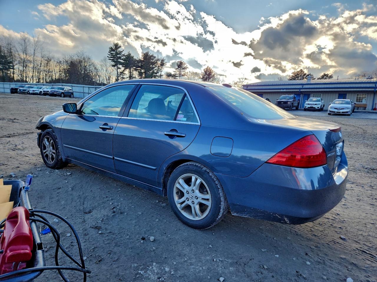 2007 Honda Accord Ex Gray vin: 1HGCM56847A000200