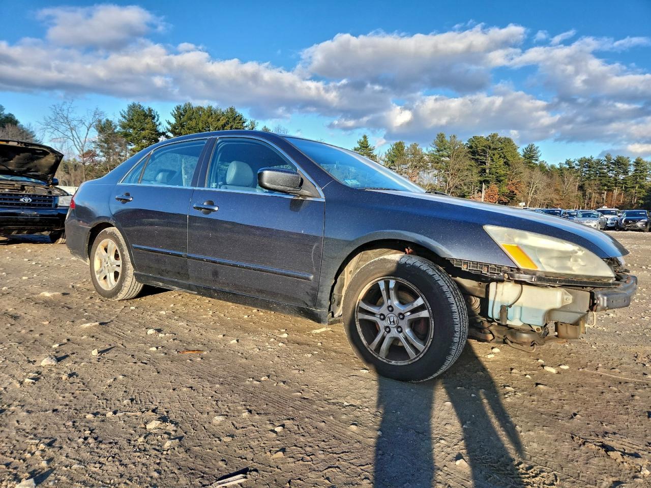 2007 Honda Accord Ex Gray vin: 1HGCM56847A000200