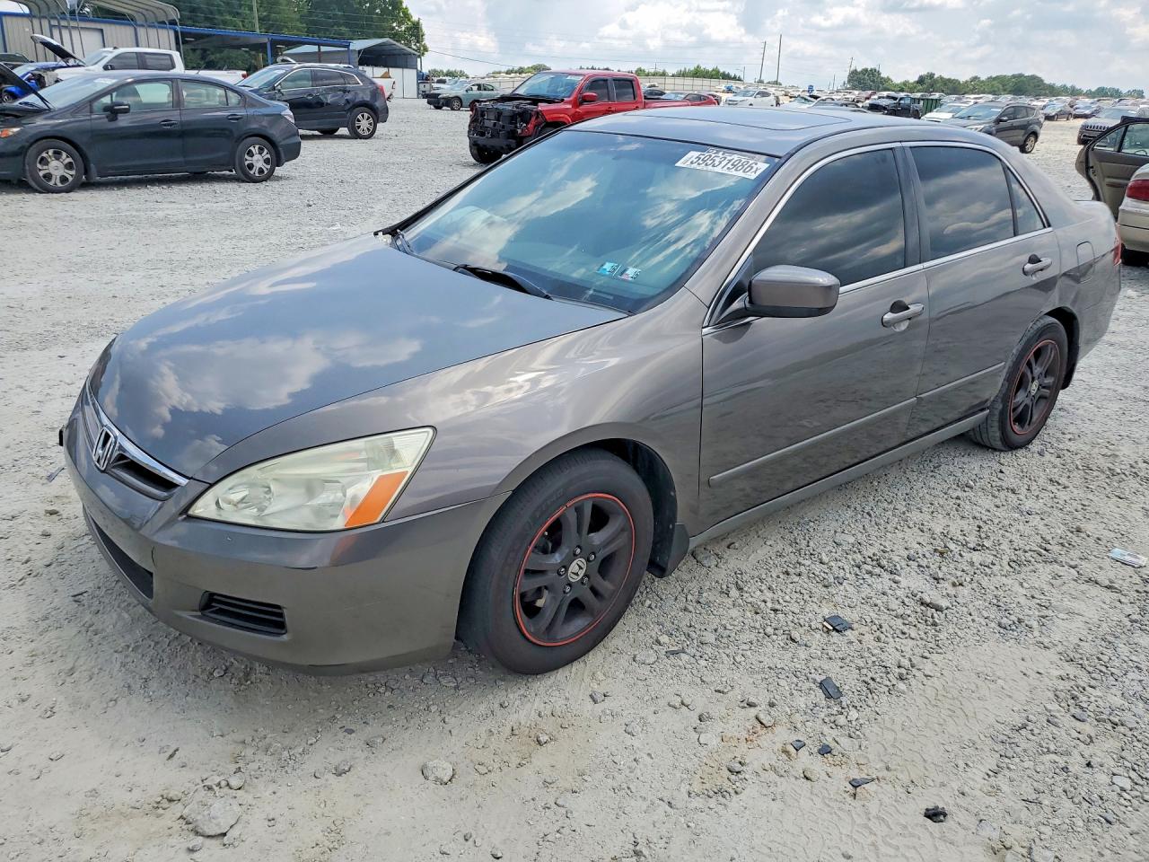 2007 Honda Accord Ex Gray vin: 1HGCM56847A007759