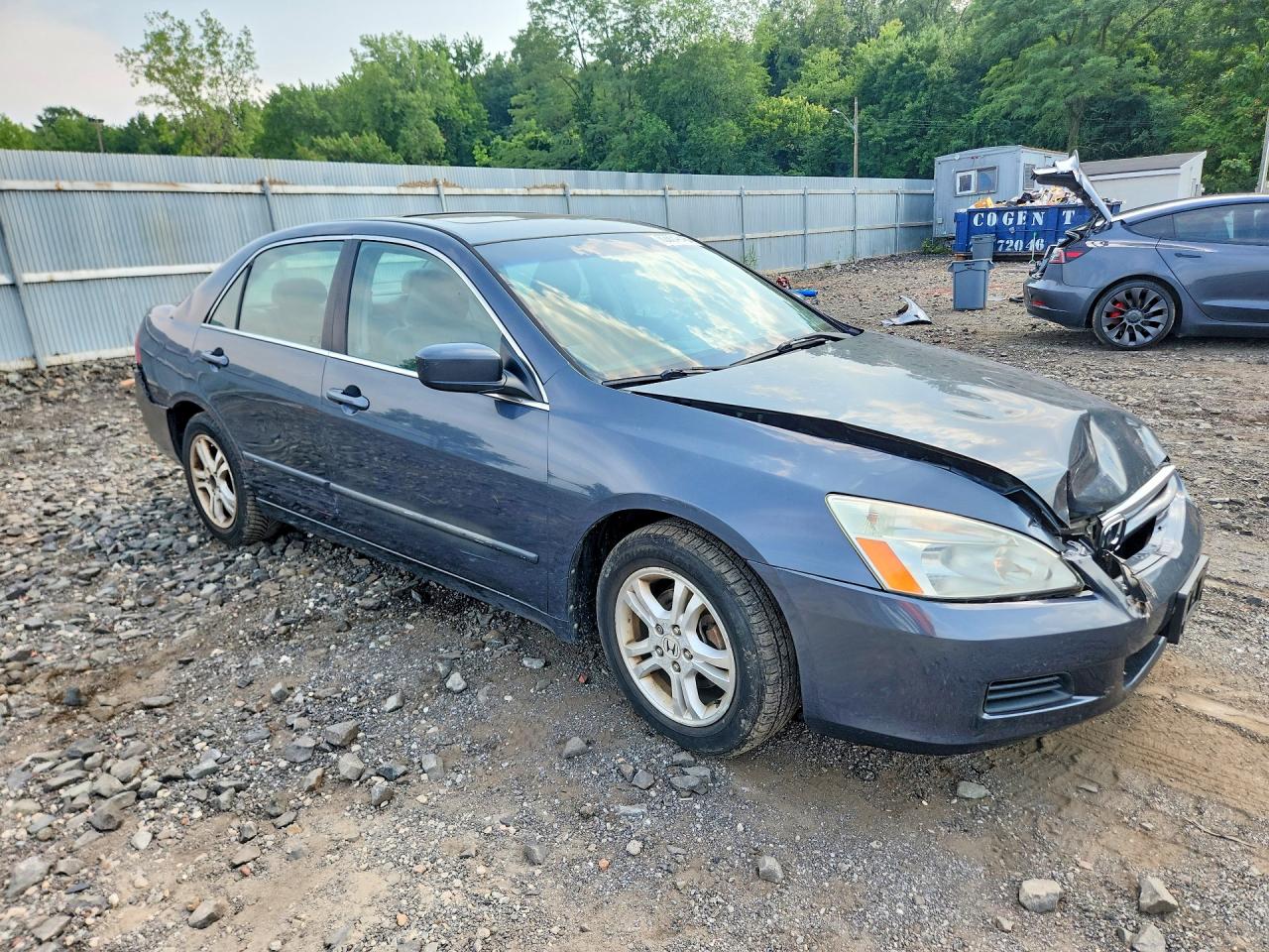 2007 Honda Accord Ex Серый vin: 1HGCM56847A023265