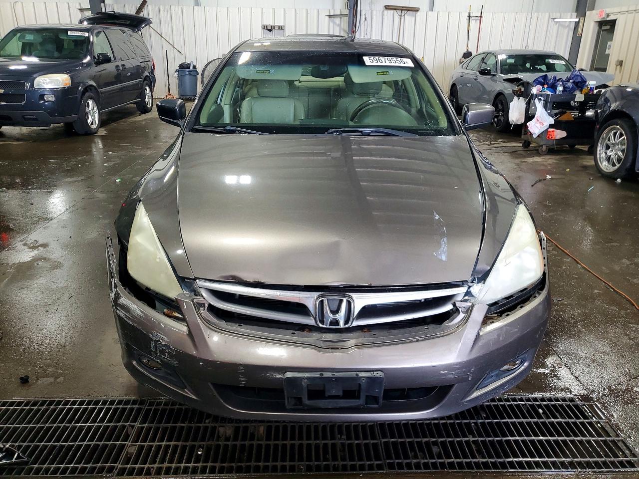 2007 Honda Accord Ex Brown vin: 1HGCM56847A060557