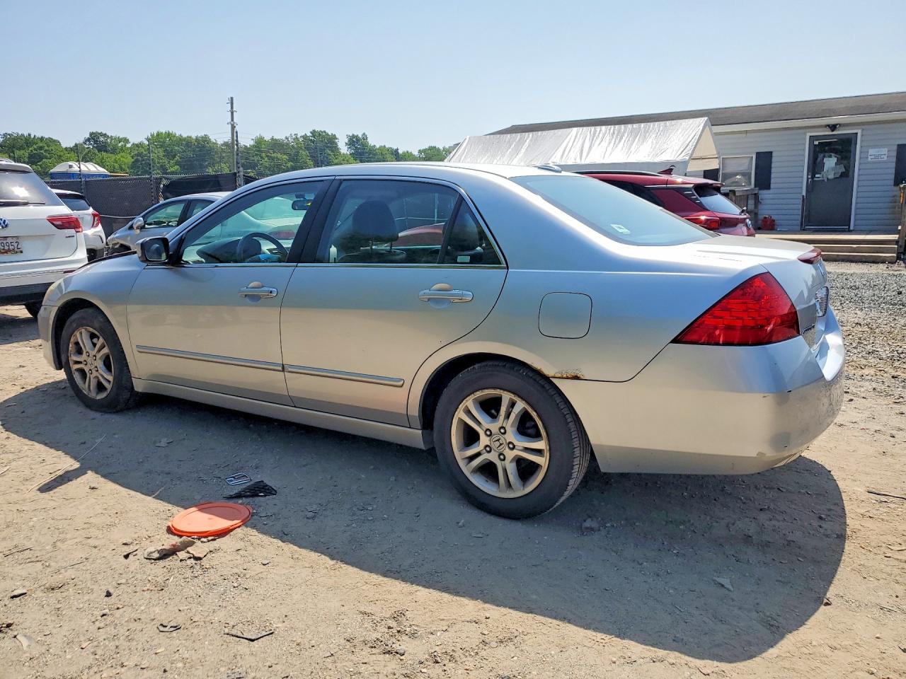 2007 Honda Accord Ex Silver vin: 1HGCM56847A080565