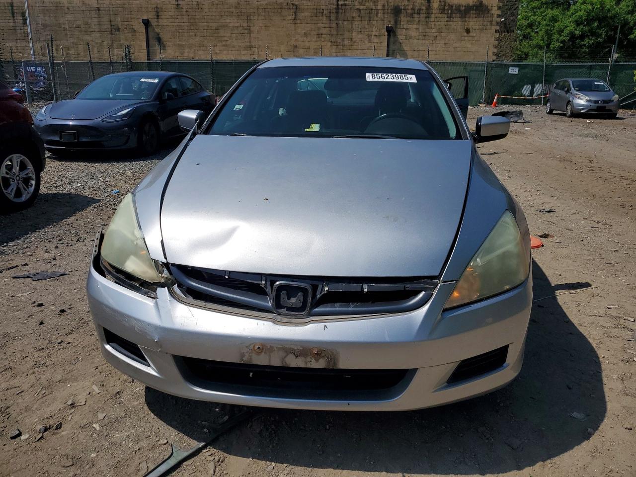 2007 Honda Accord Ex Silver vin: 1HGCM56847A080565