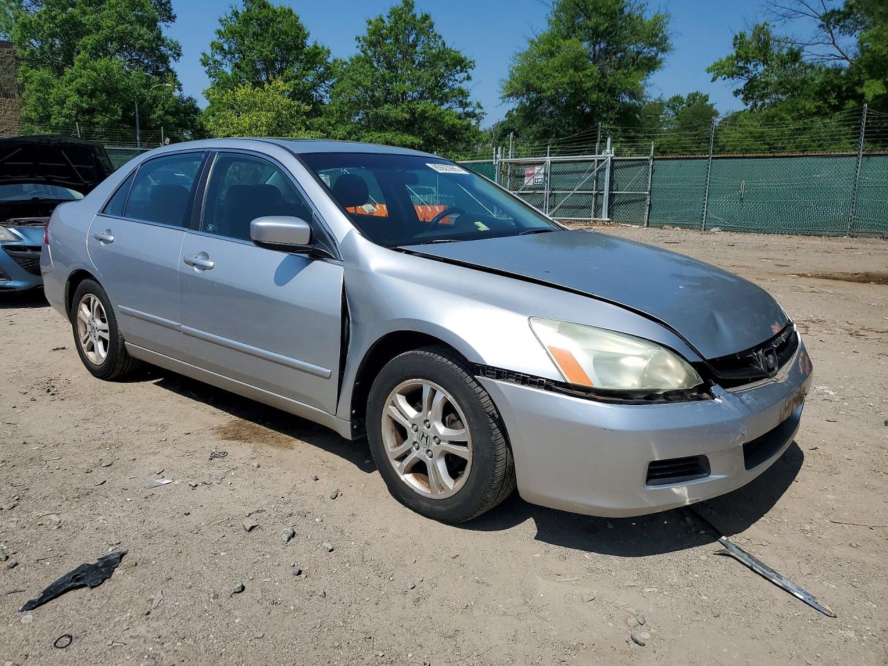 2007 Honda Accord Ex Silver vin: 1HGCM56847A080565