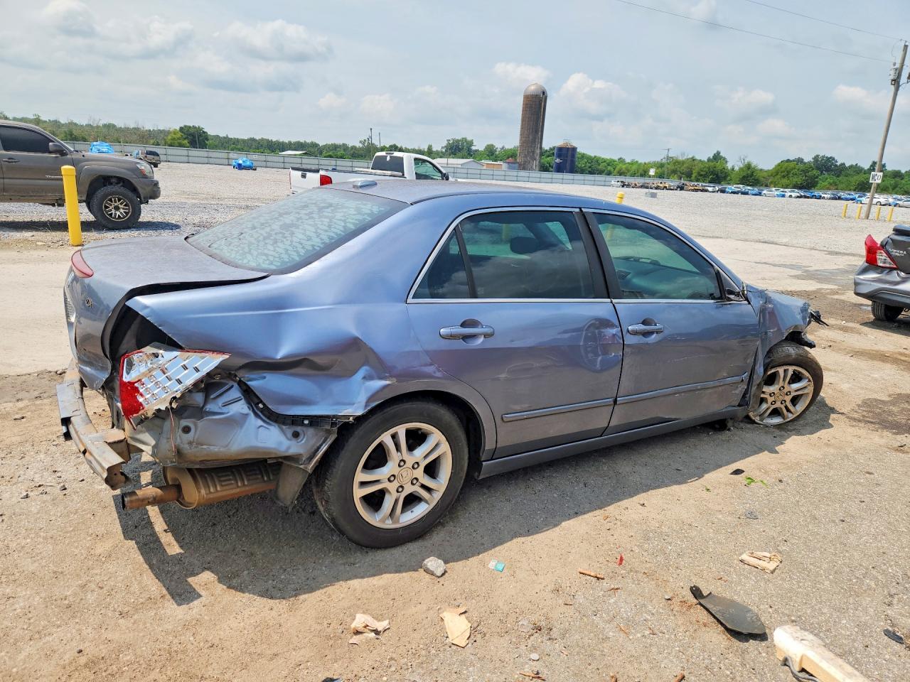 2007 Honda Accord Ex Синий vin: 1HGCM56847A087001